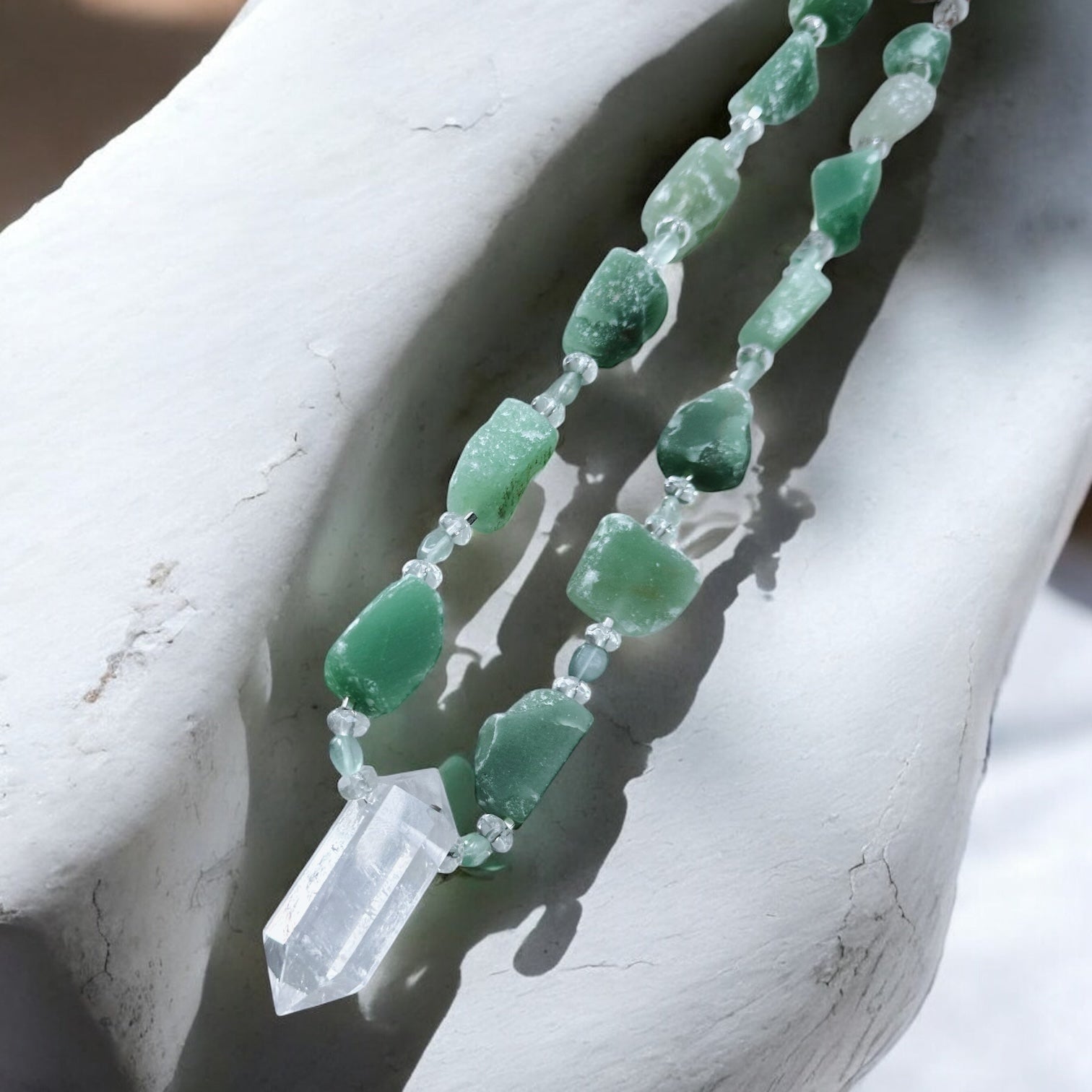 Collar Tibetano - Jade Verde