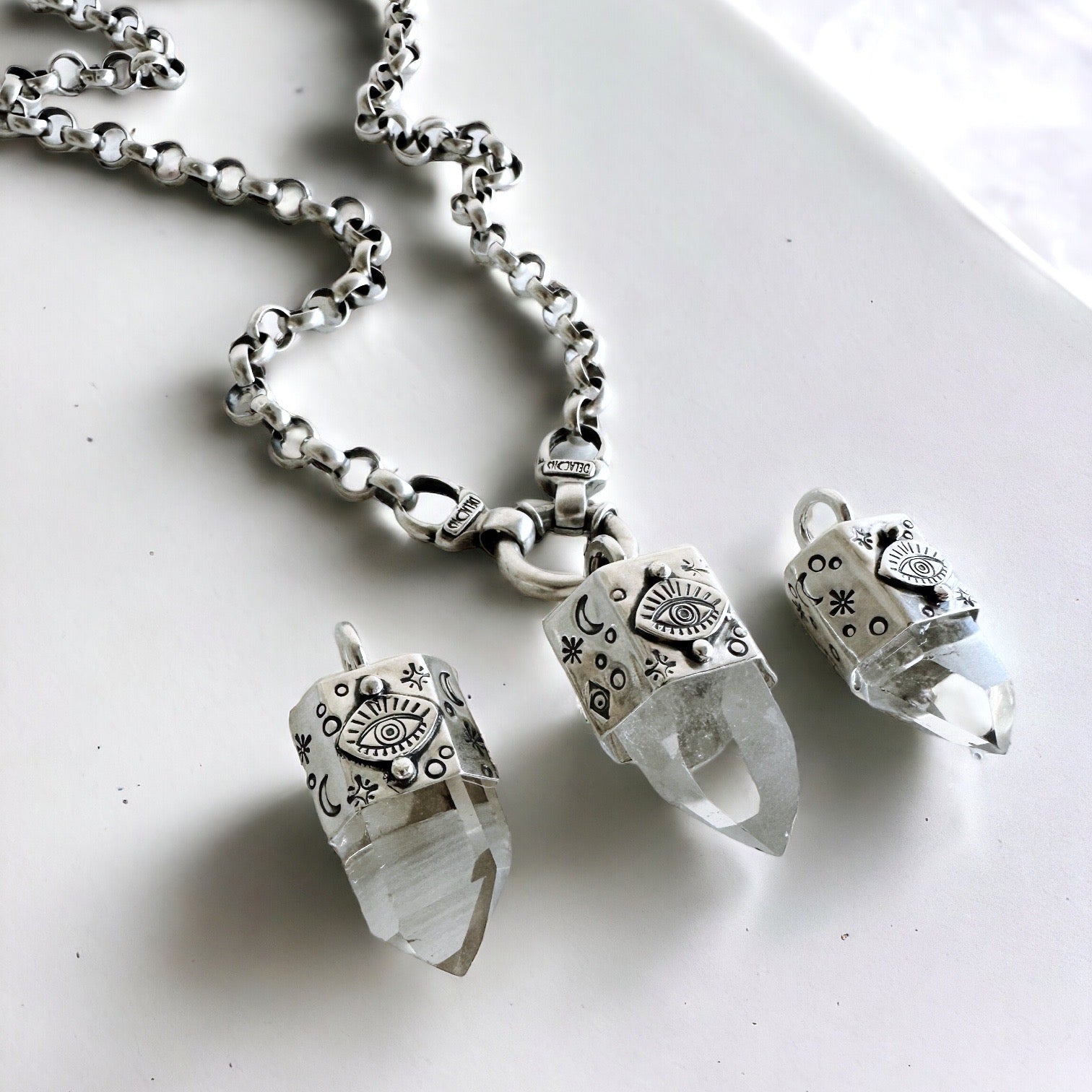 Colgante Puntas Misticas ~ Cuarzo “L”