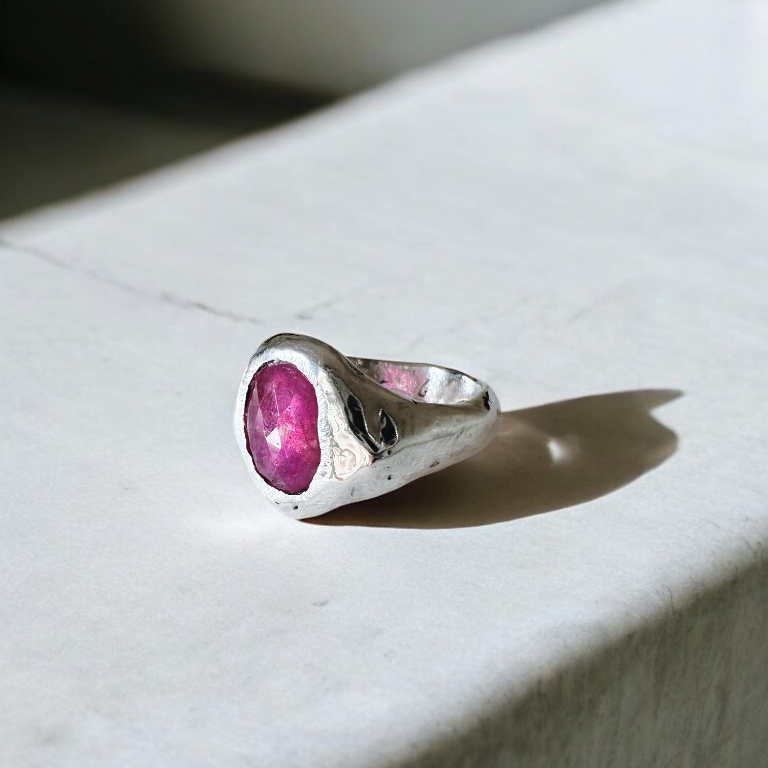 Anillo Rosa Salvaje - talla 14