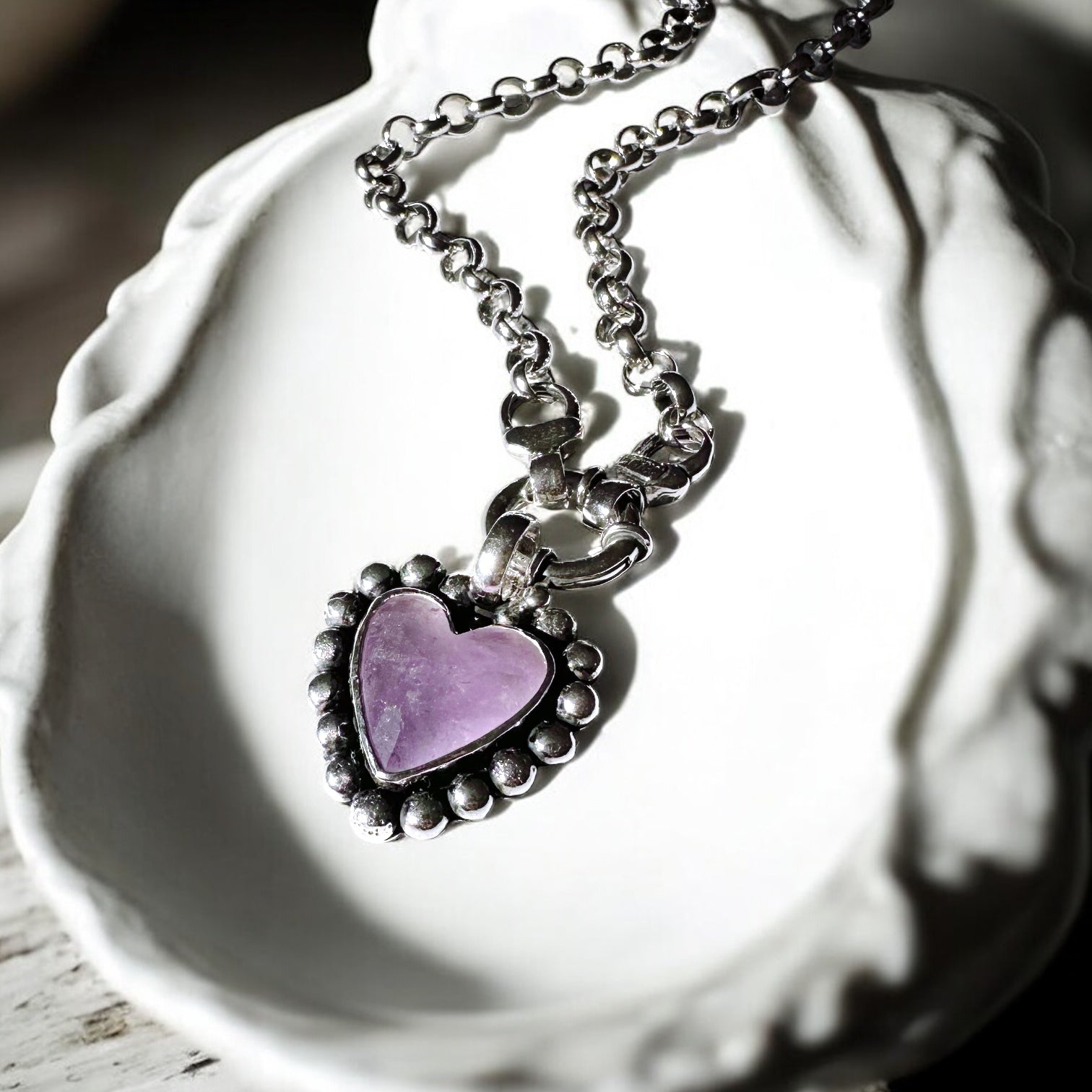 Colgante Gran Corazón Amatista