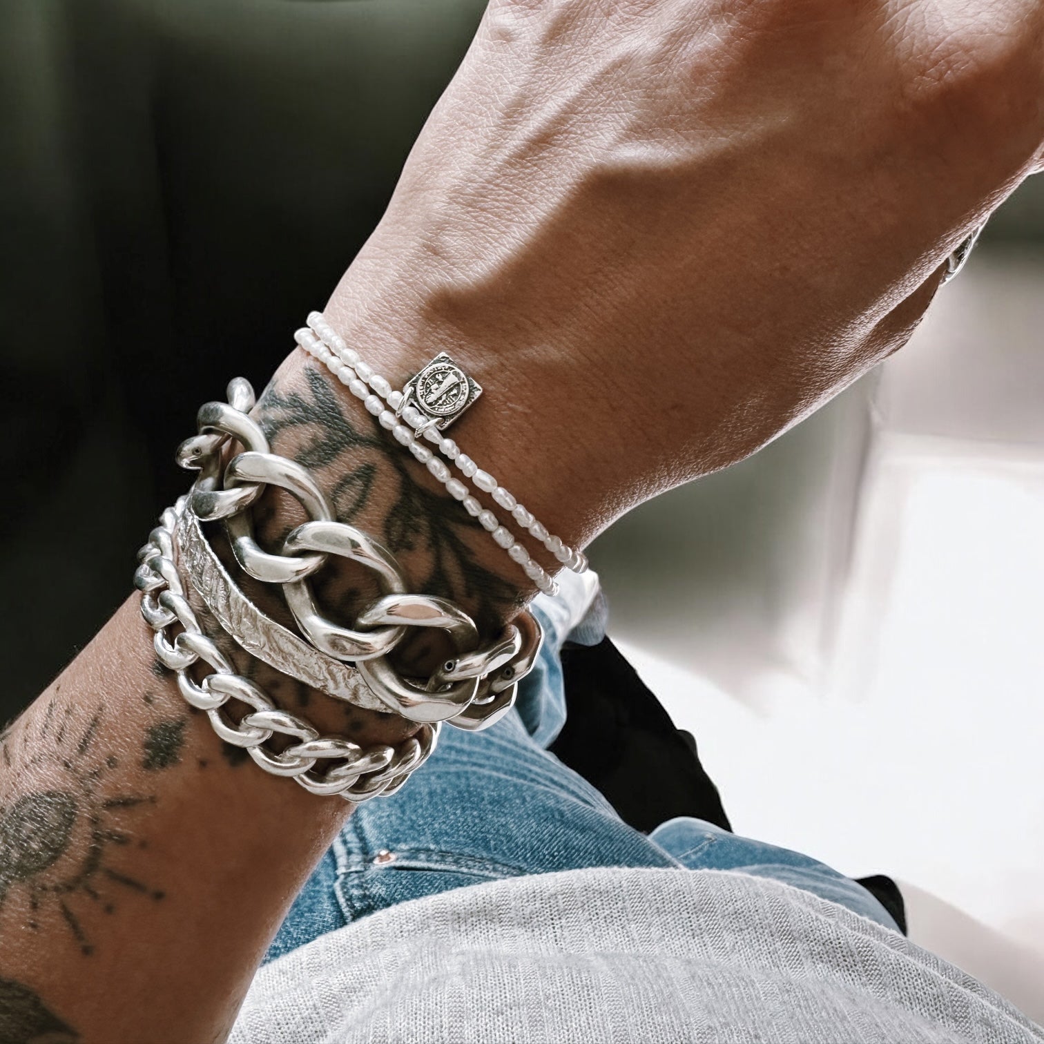 Pulsera Mini Escapulario San Benito