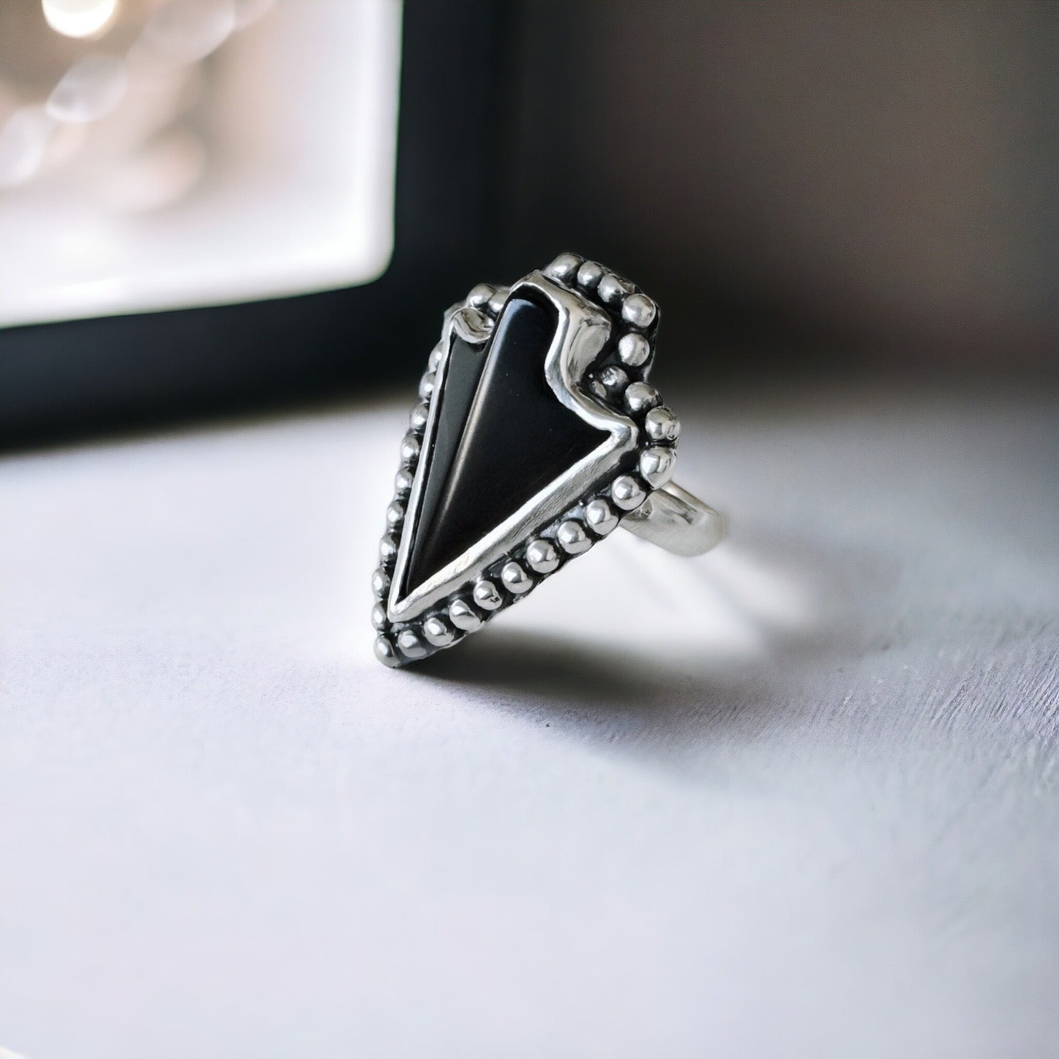 Anillo Punta de Flecha M - Onix