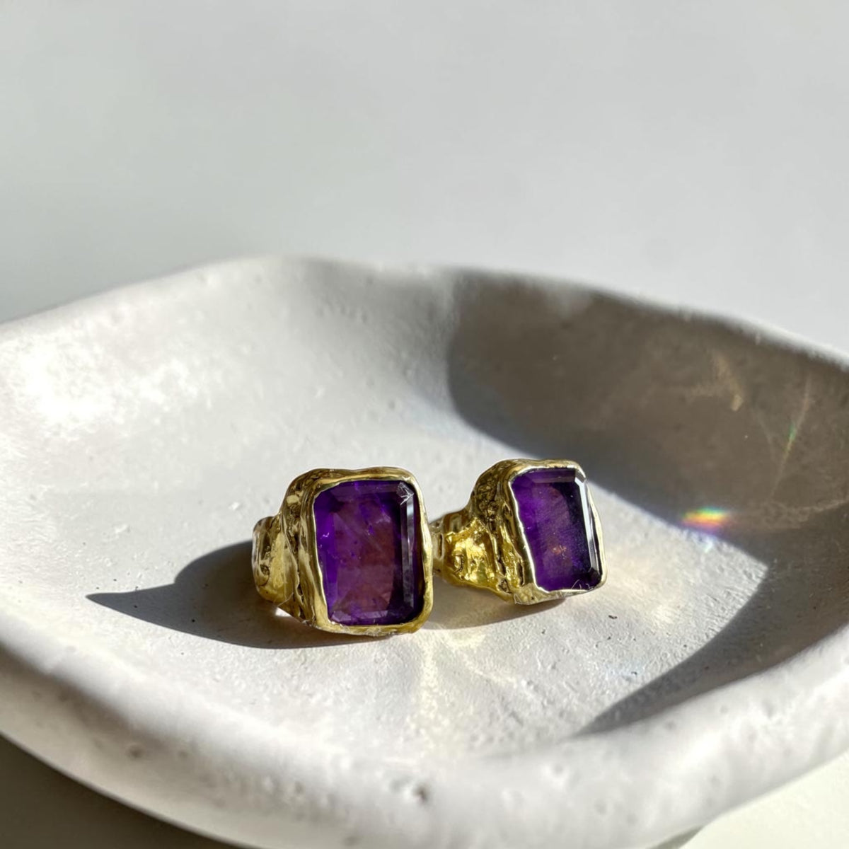Anillo El Monarca Bronce - Amatista