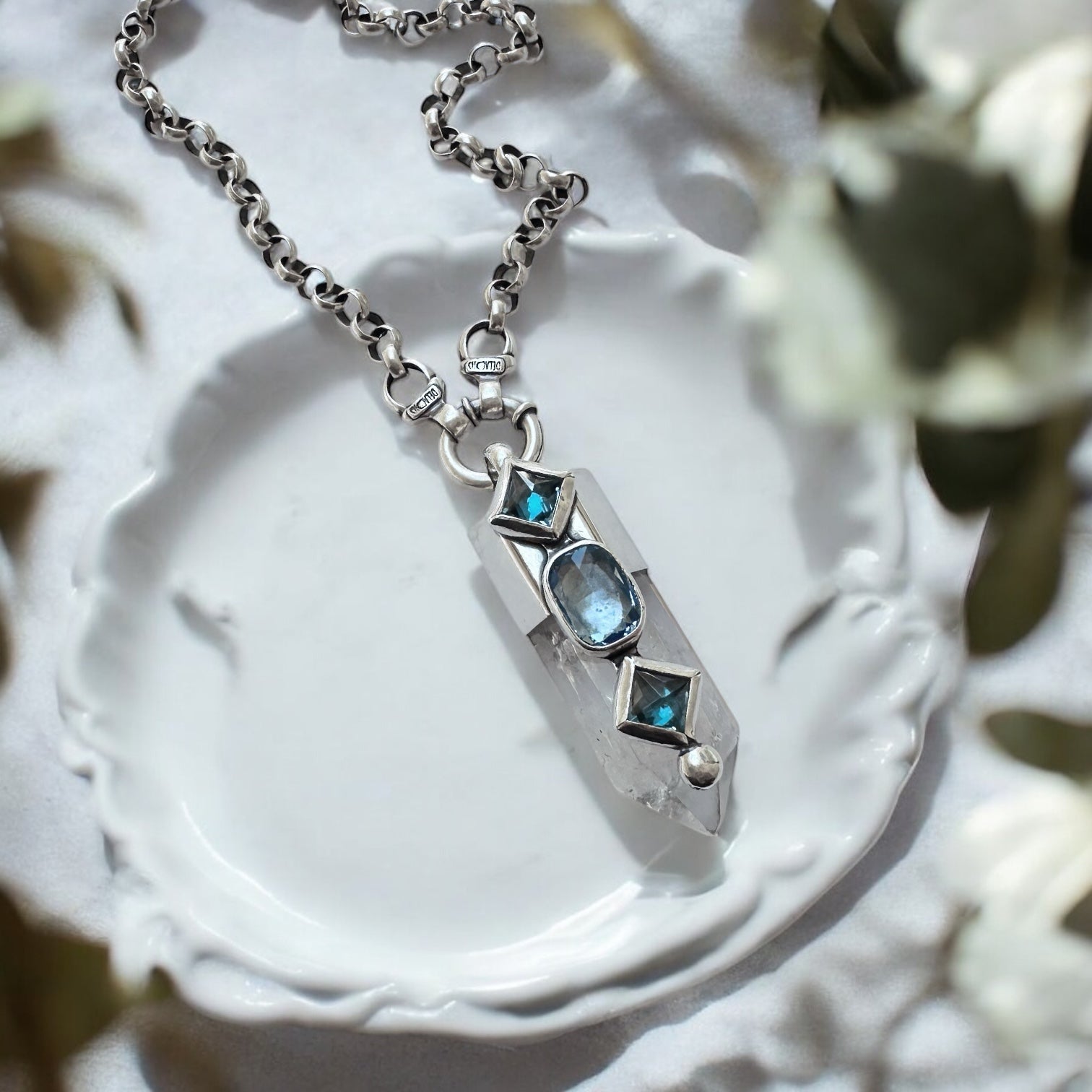 Colgante Punta Cuarzo Paraíso I (c)