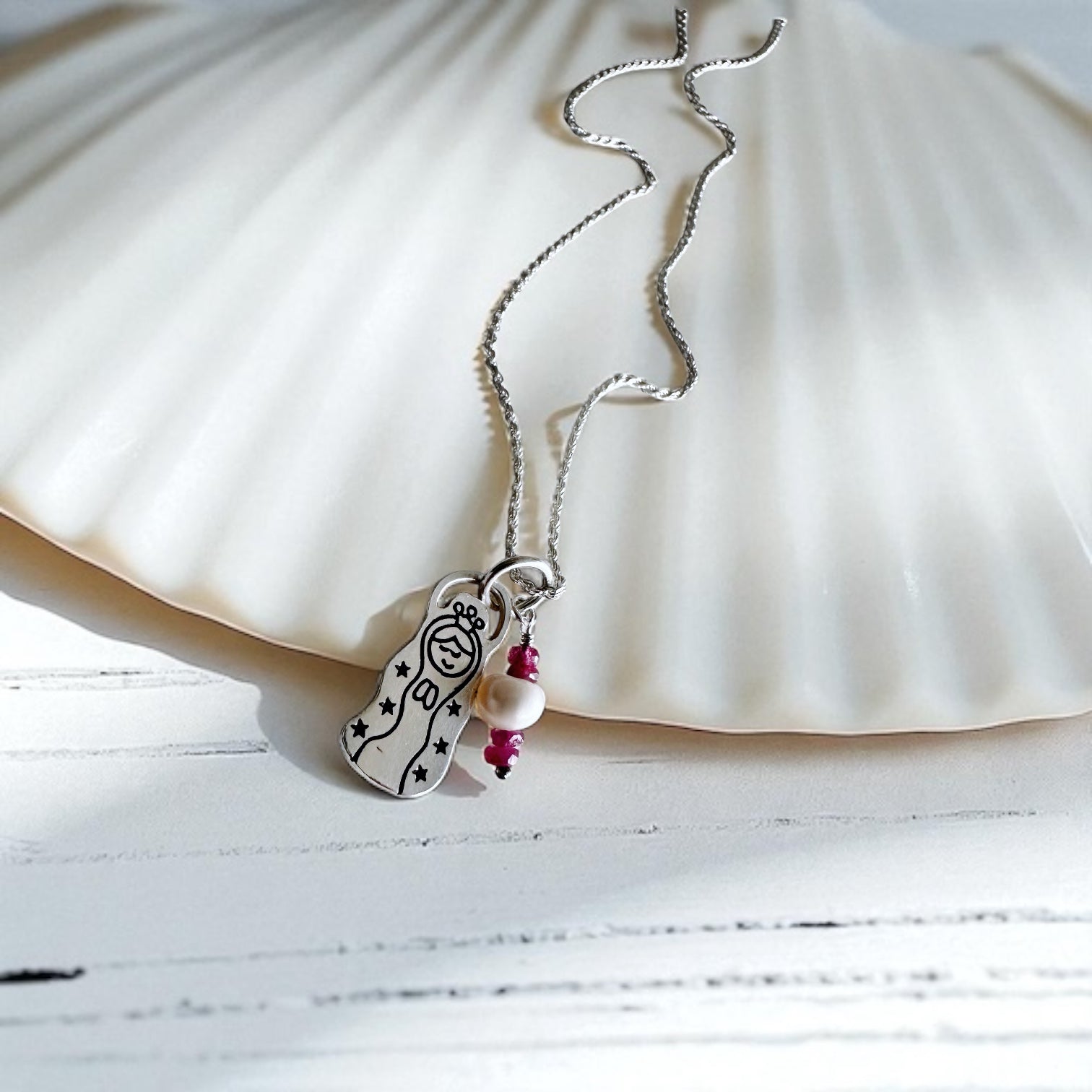 Collar Virgencita Cuidame xfis