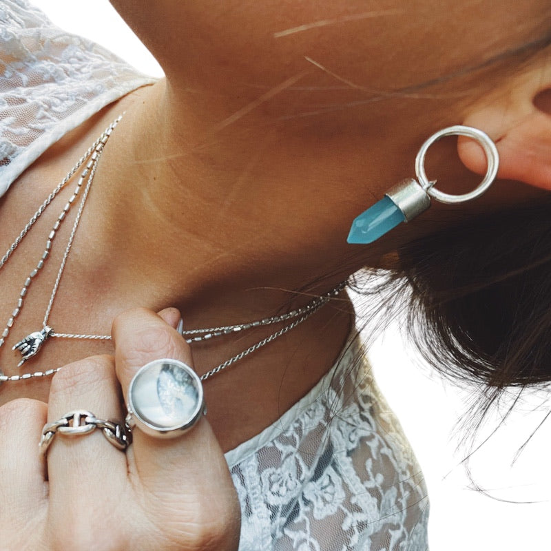 Aros Loop Calcedonia Azul