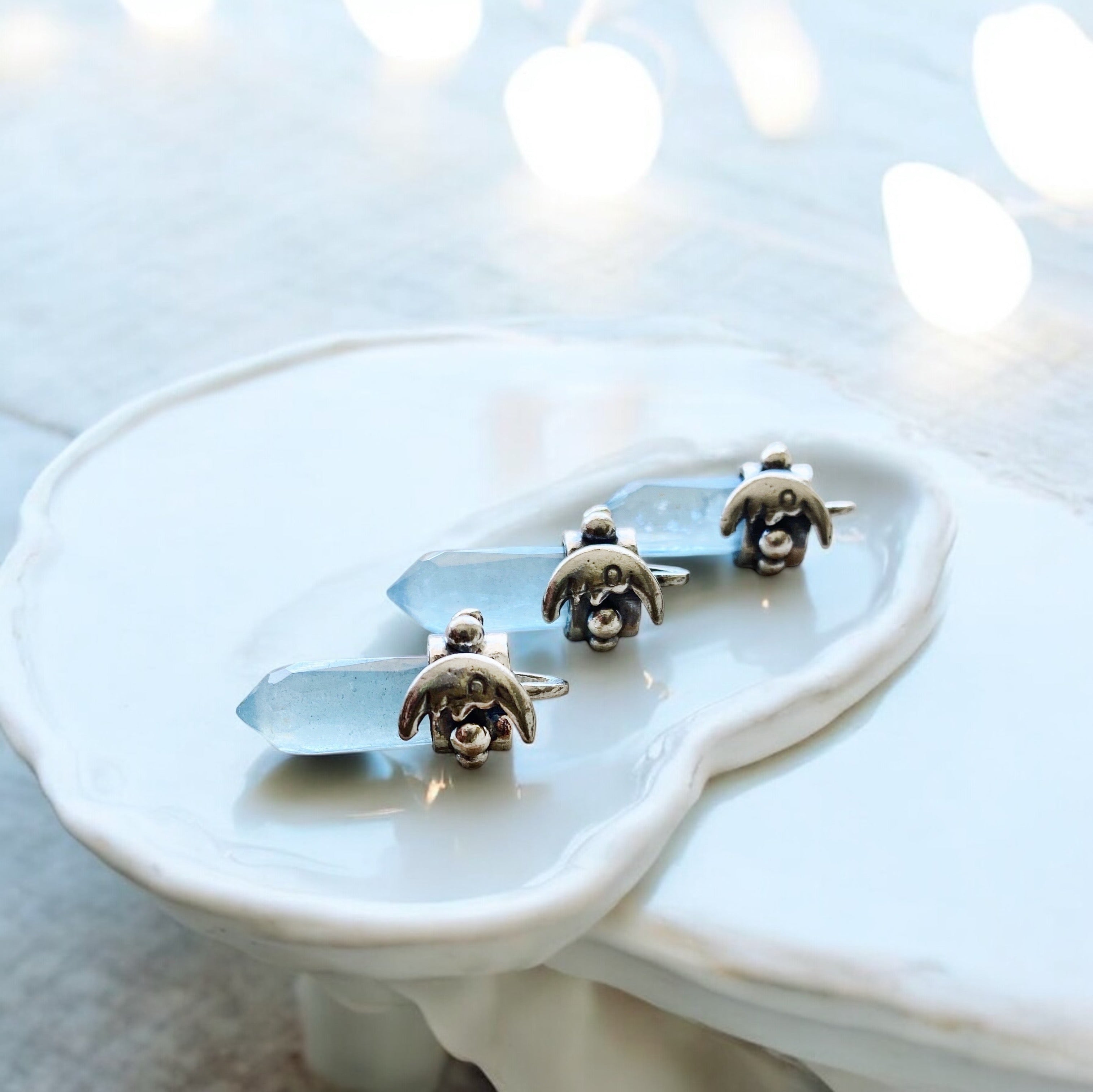 Colgante Punta Lunera Aguamarina