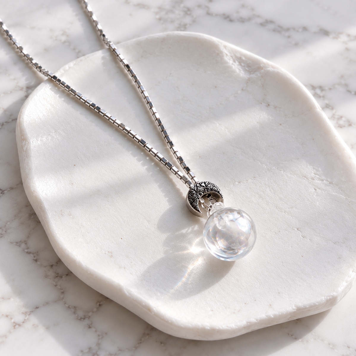 Collar Mini Capsula de Agua de Luna