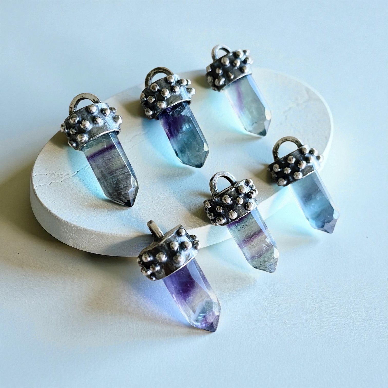 Colgante Punta Ricky Fluorita