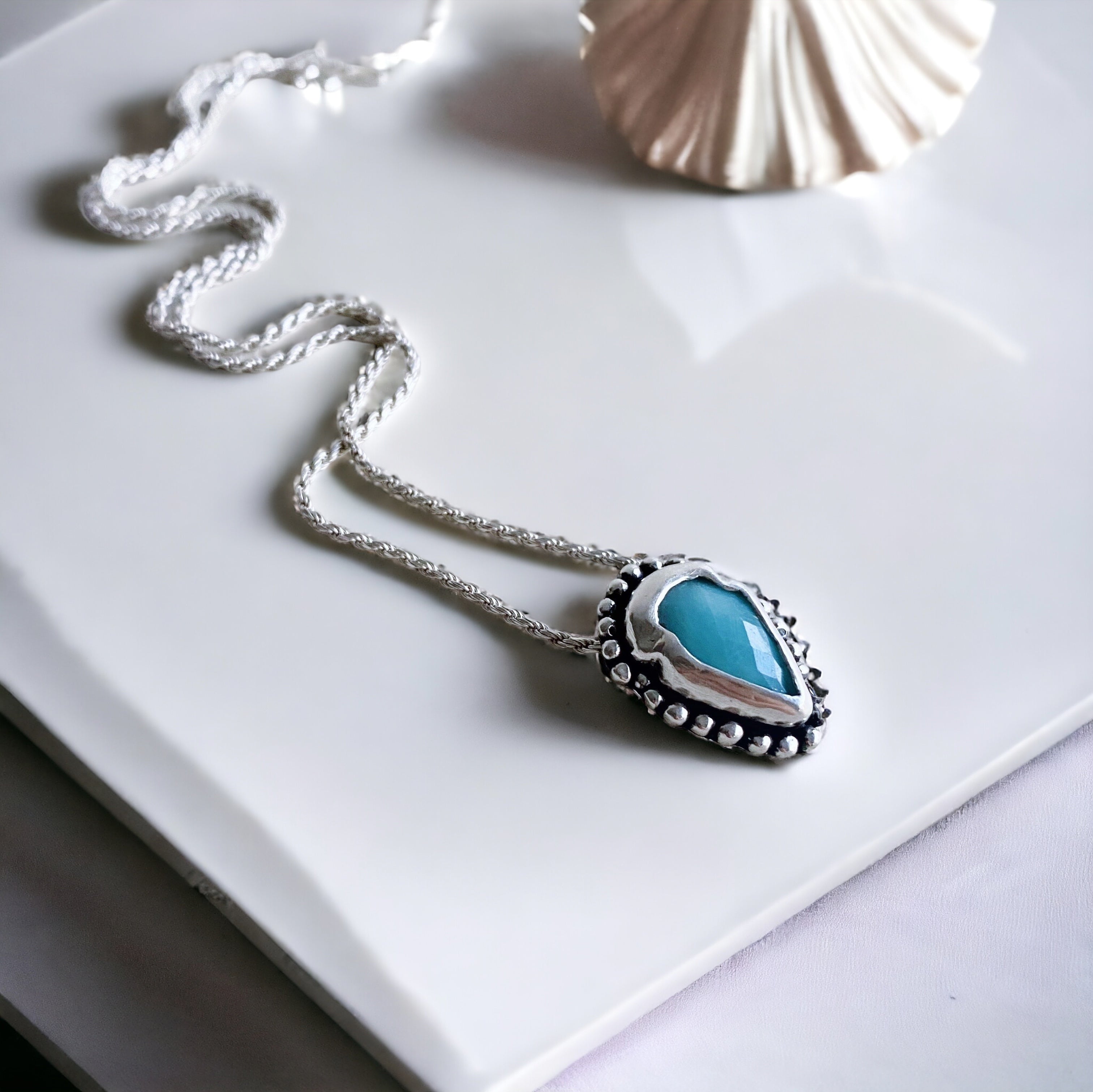 Colgante Mini Punta Flecha Amazonita