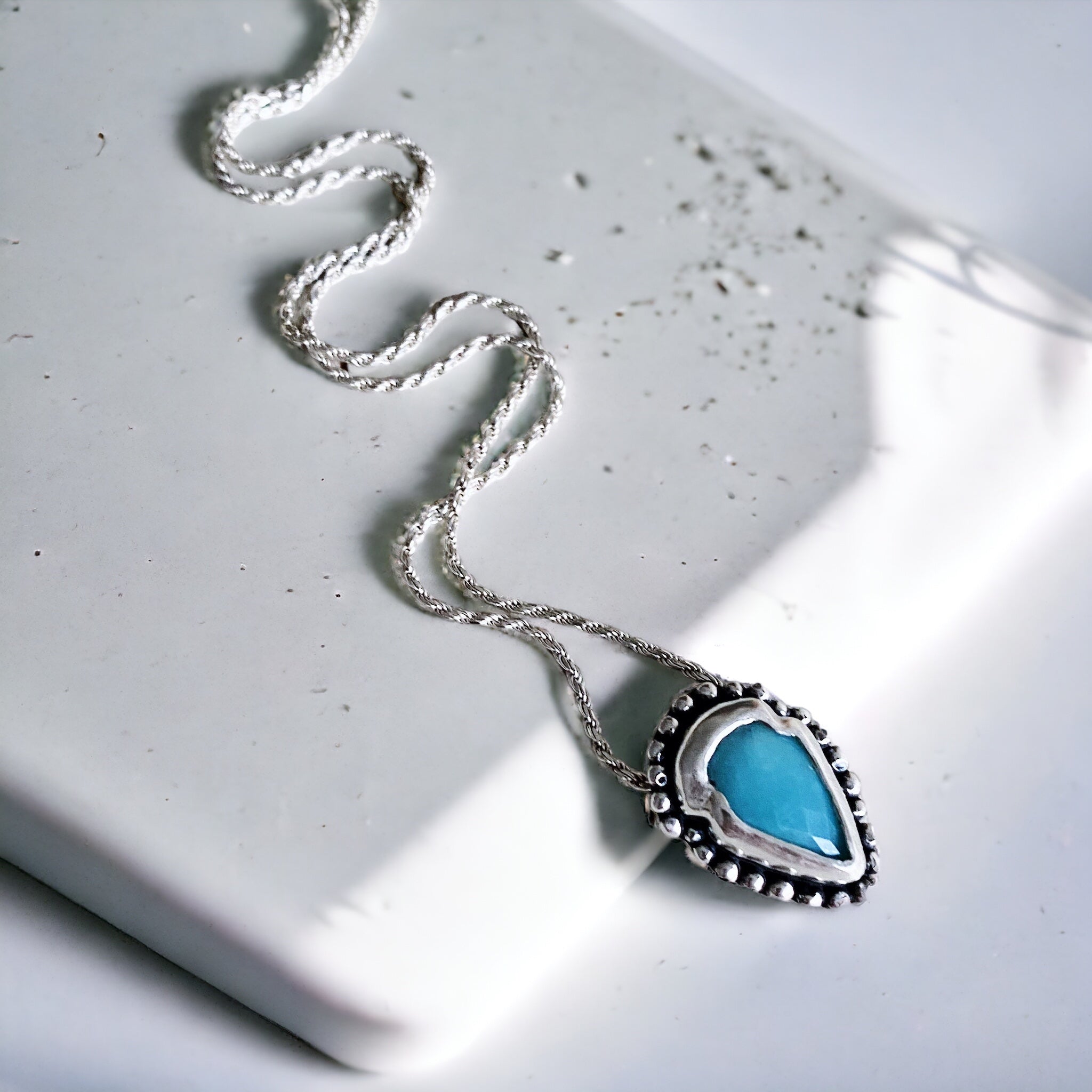 Colgante Mini Punta Flecha Amazonita