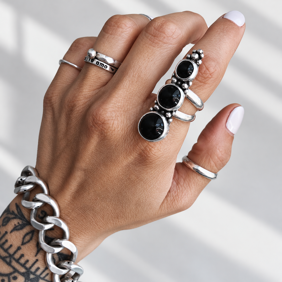 Anillo Degradé Piedra a elección - PREVENTA
