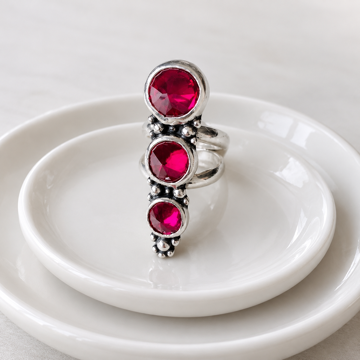 Anillo Degradé Piedra a elección - PREVENTA