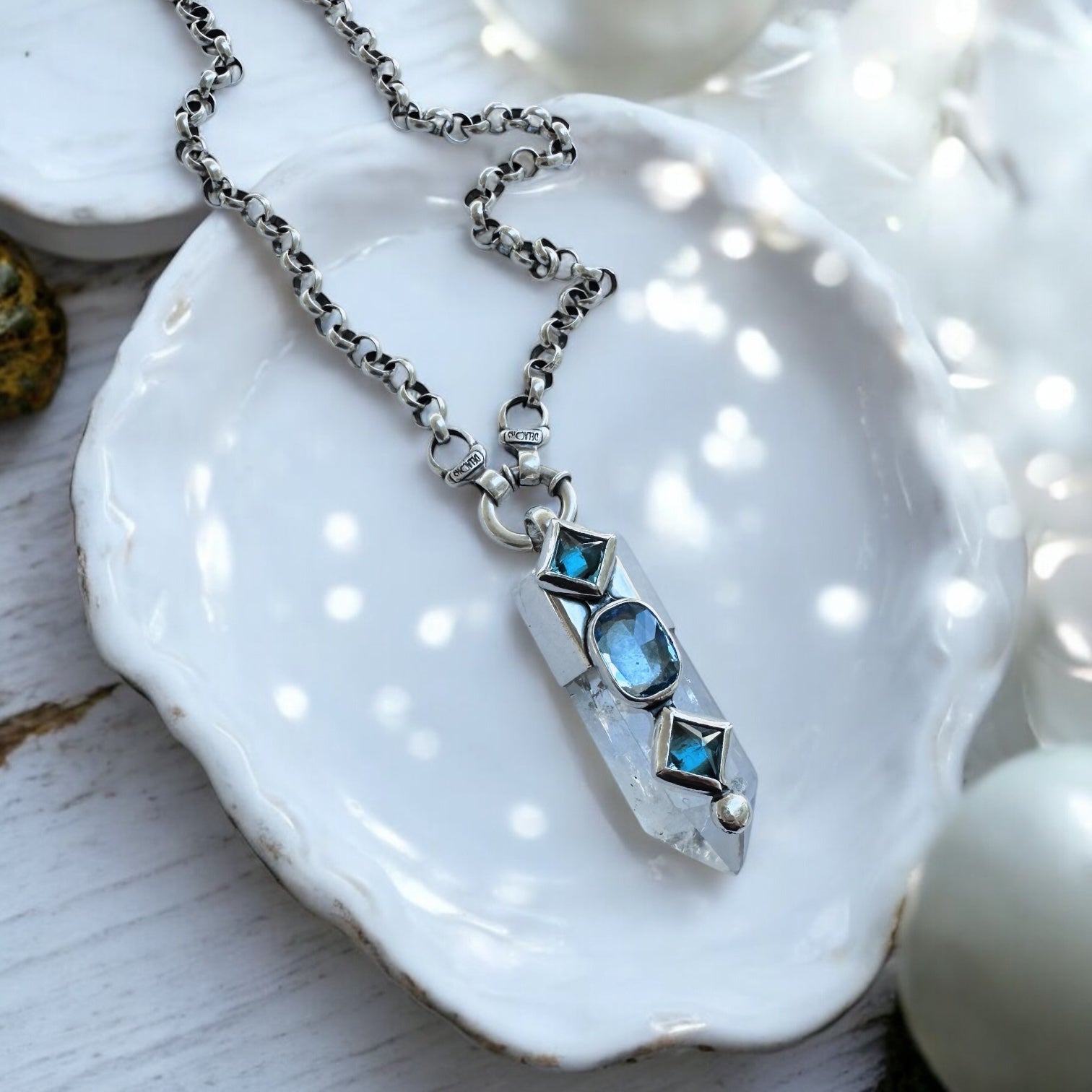 Colgante Punta Cuarzo Paraíso I (c)