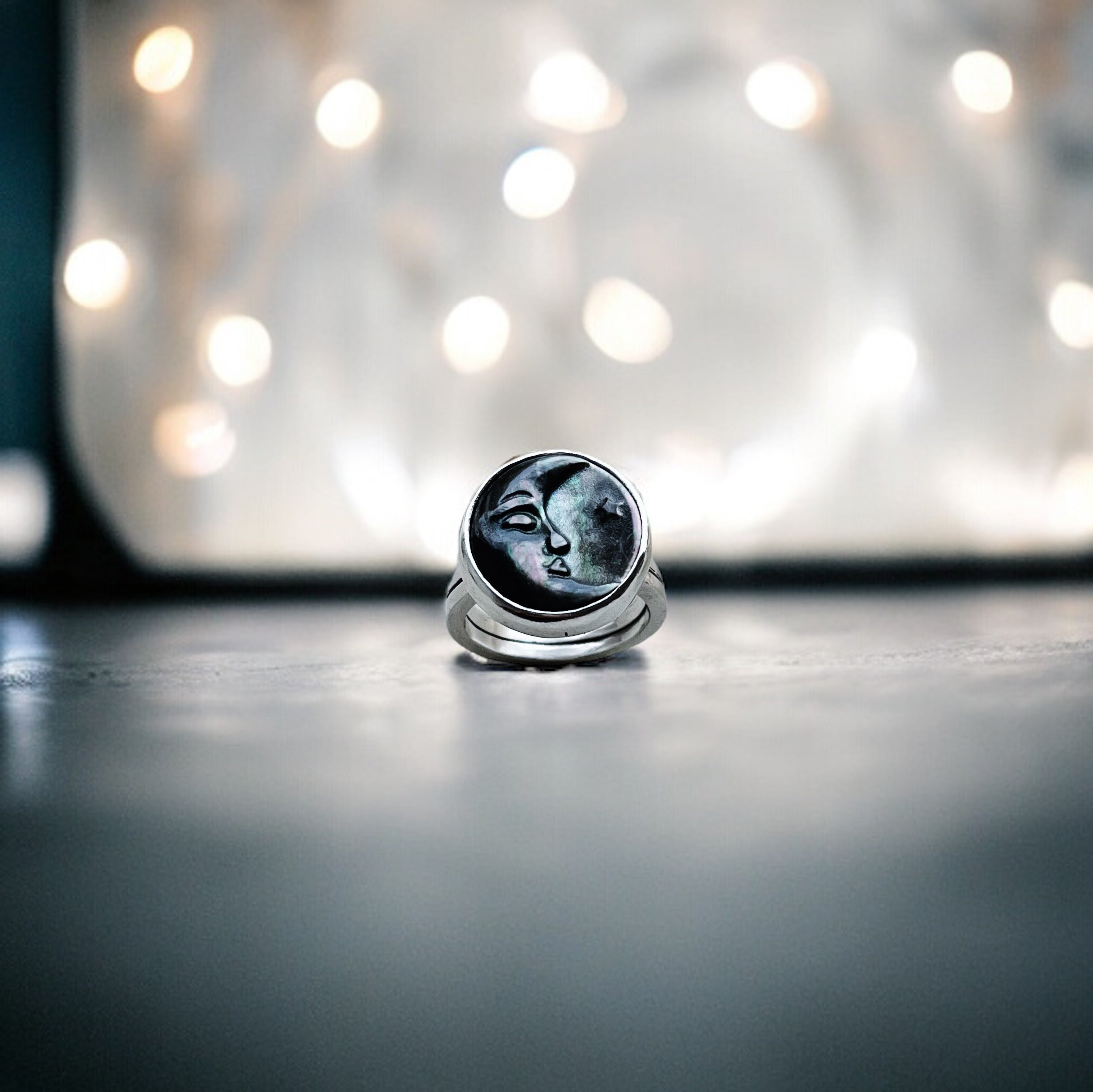 Anillo Moonrise Black