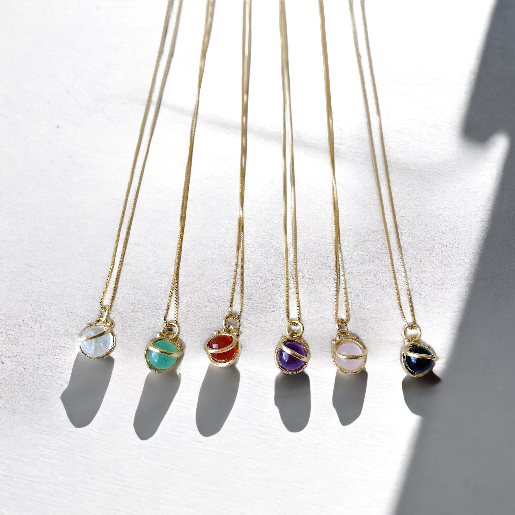 Collar Mini Halo S Gold / Piedra a eleccion