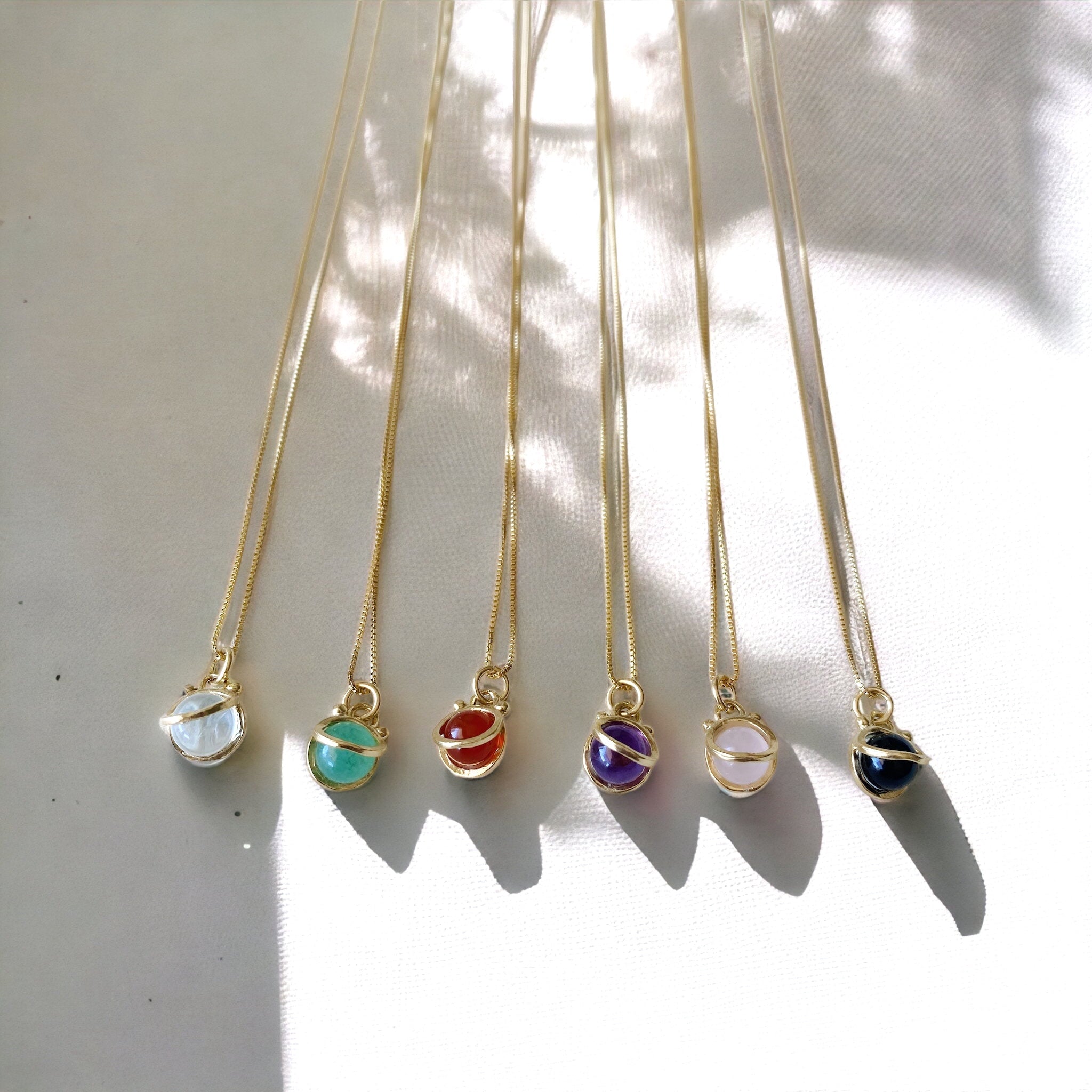 Collar Mini Halo S Gold / Piedra a eleccion