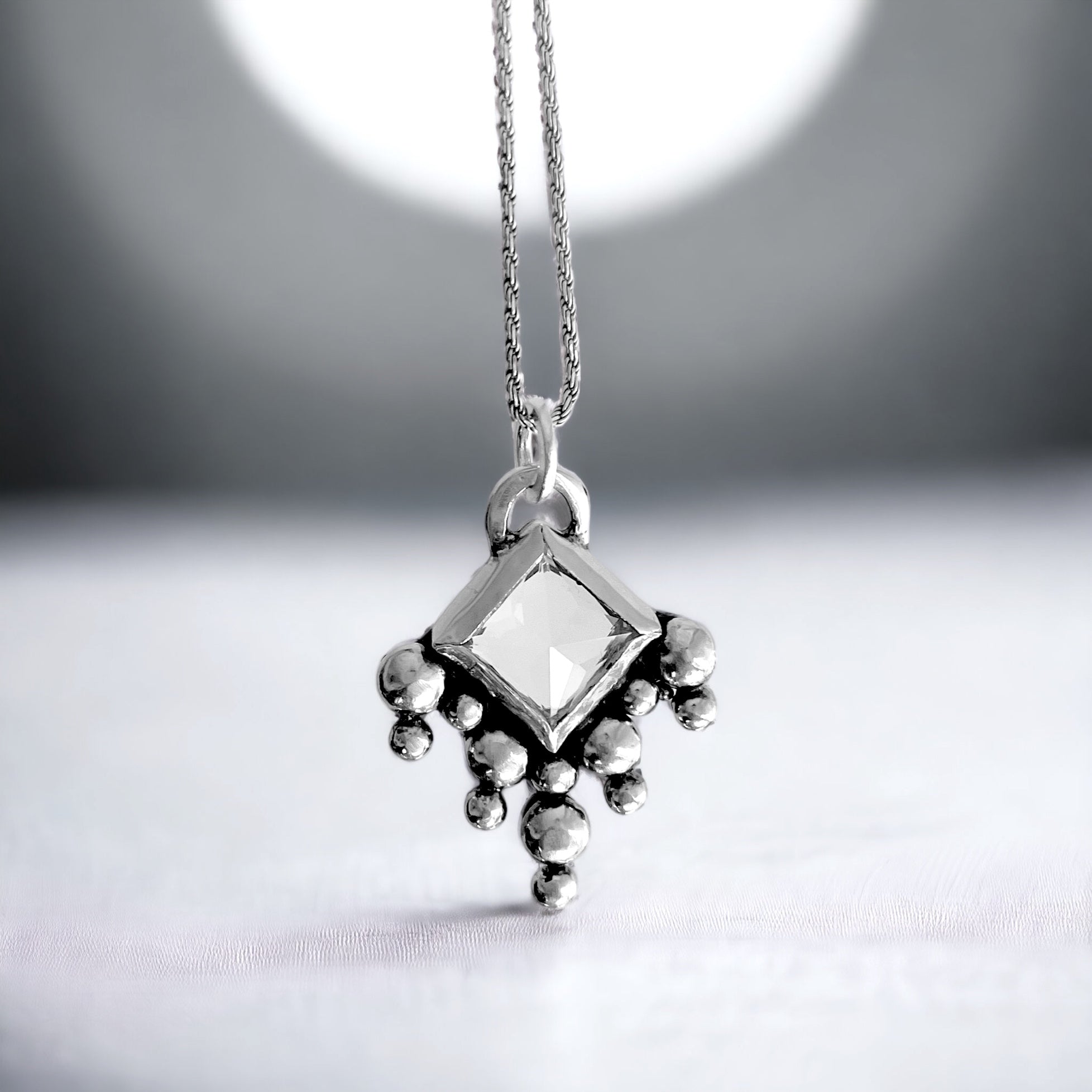 Colgante Prisma Jaipur / Varias Piedras