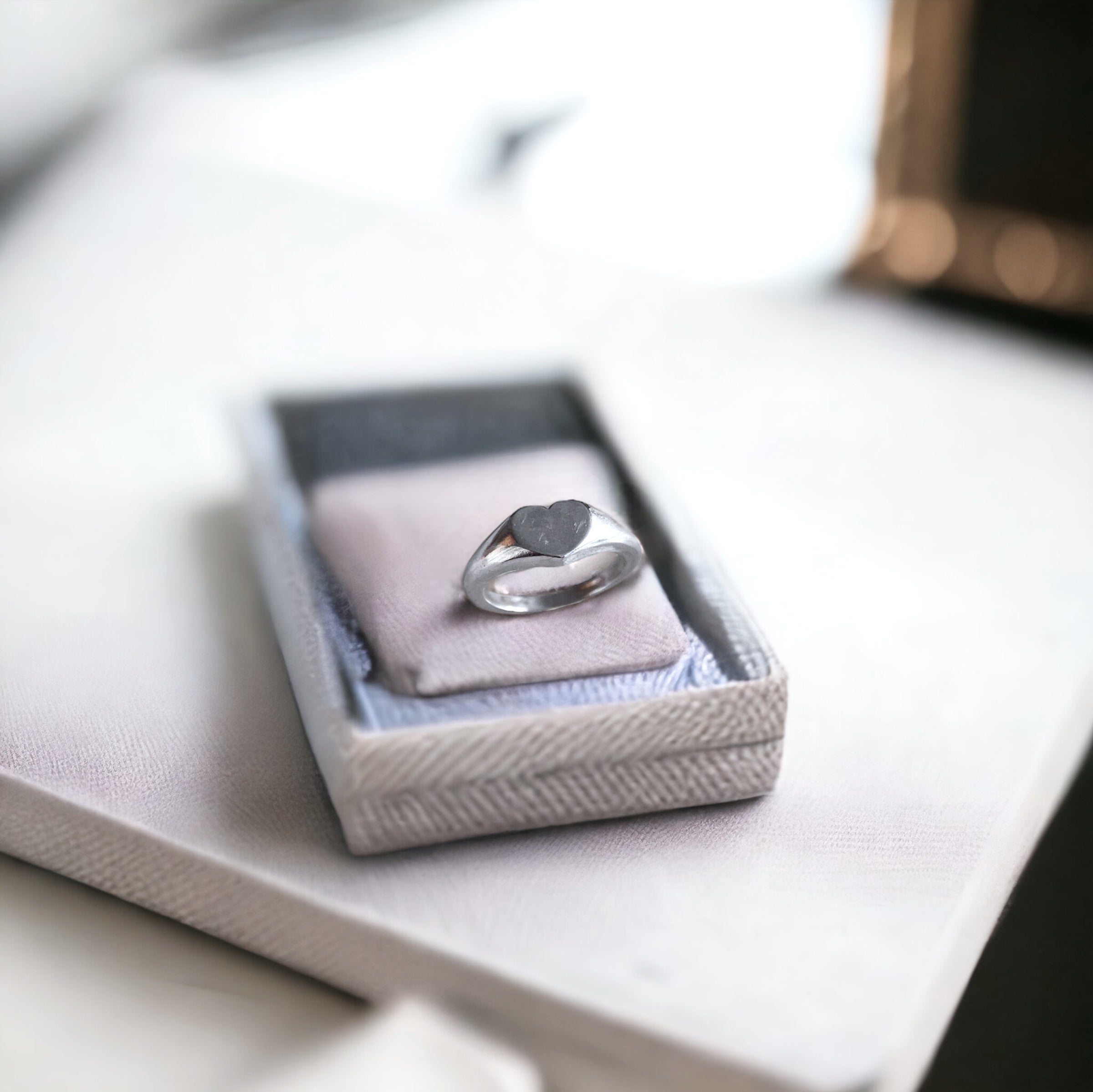 Anillo Sello Mini corazon