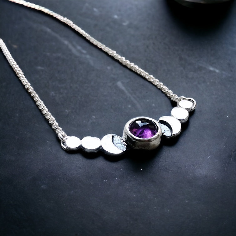 Collar Fases Very Moon Amatista