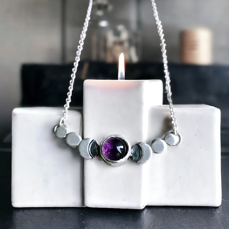 Collar Fases Very Moon Amatista