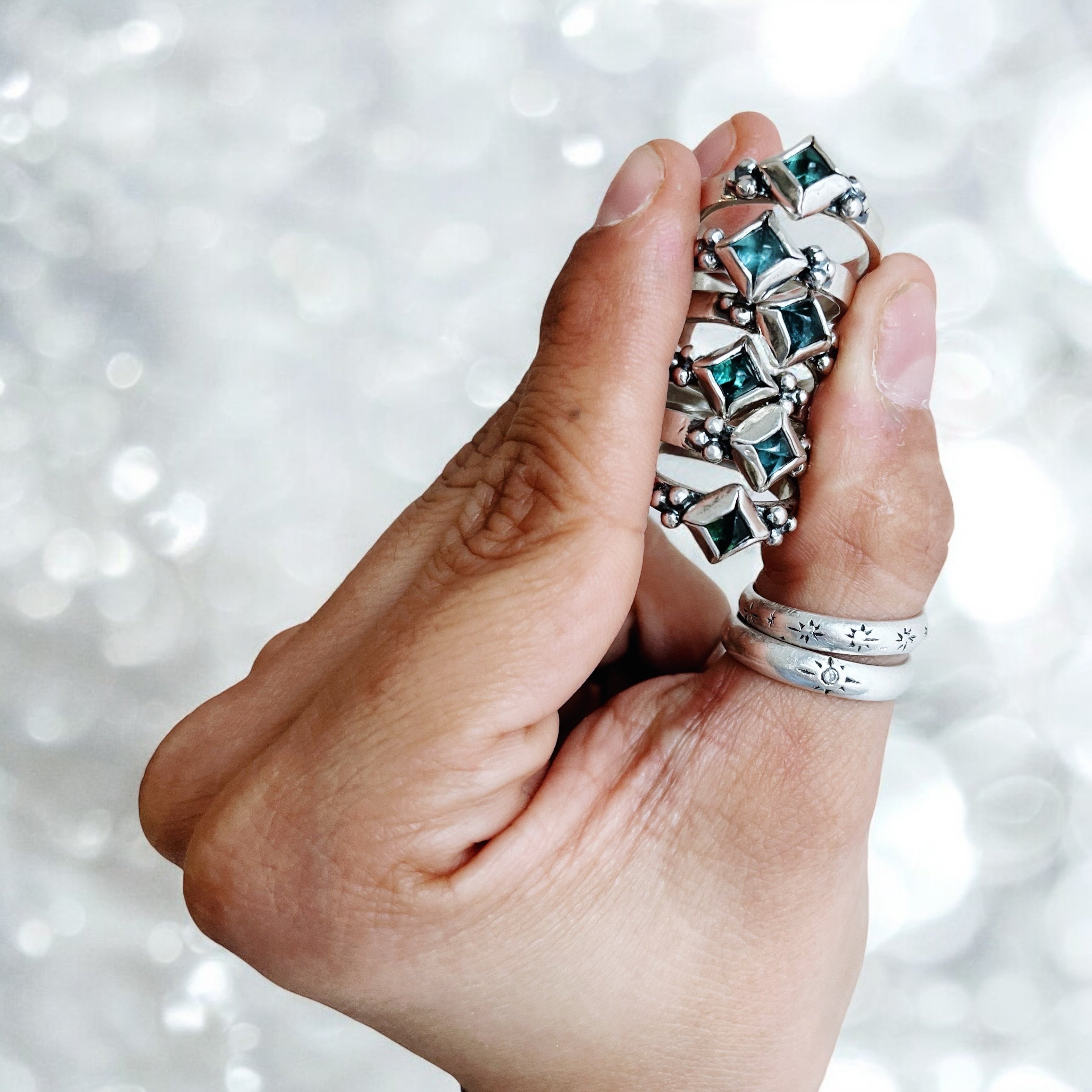 Anillo Elisa Rombito Turmalinas