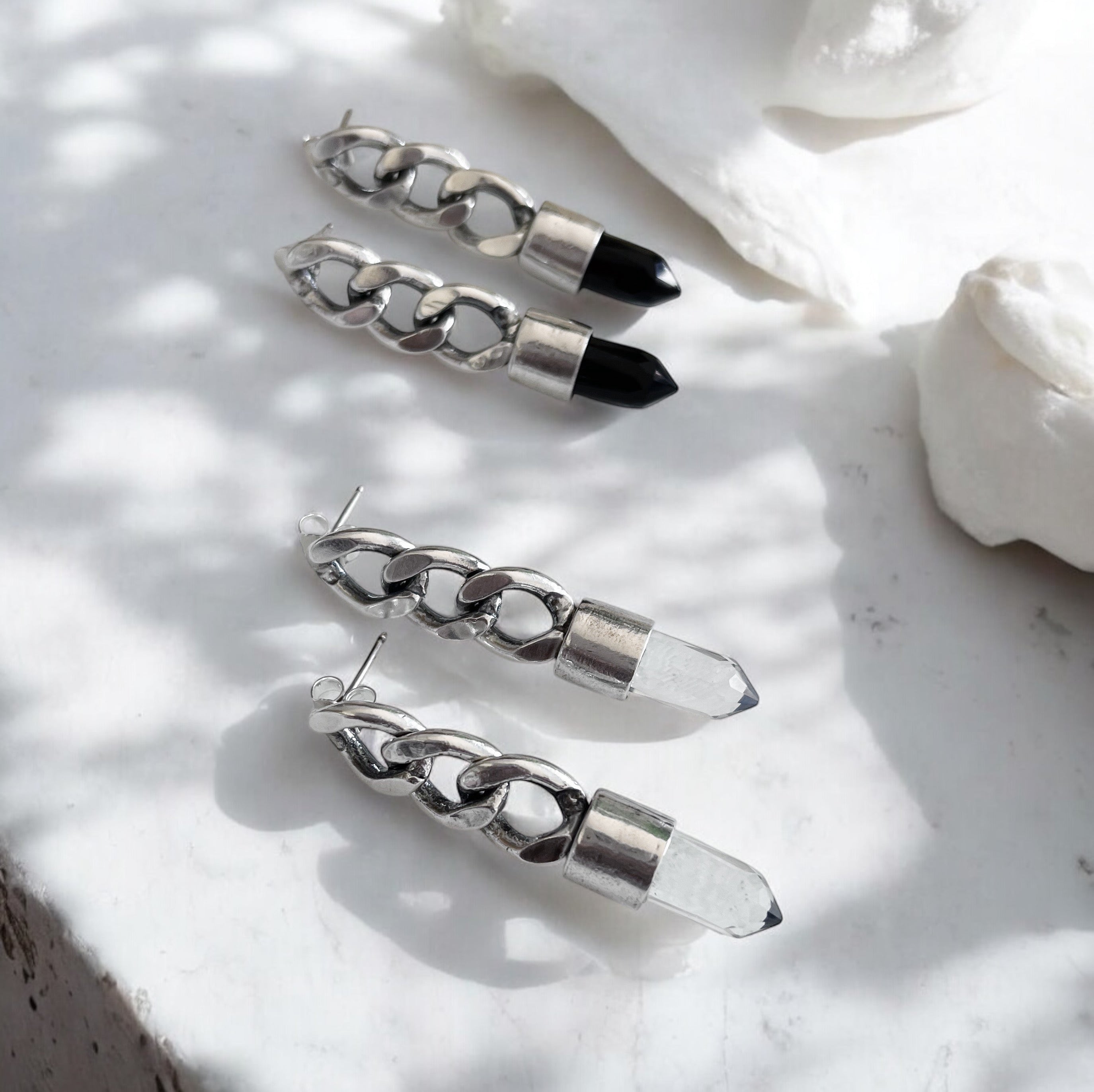 Aros Julieta - Onix o Cuarzo