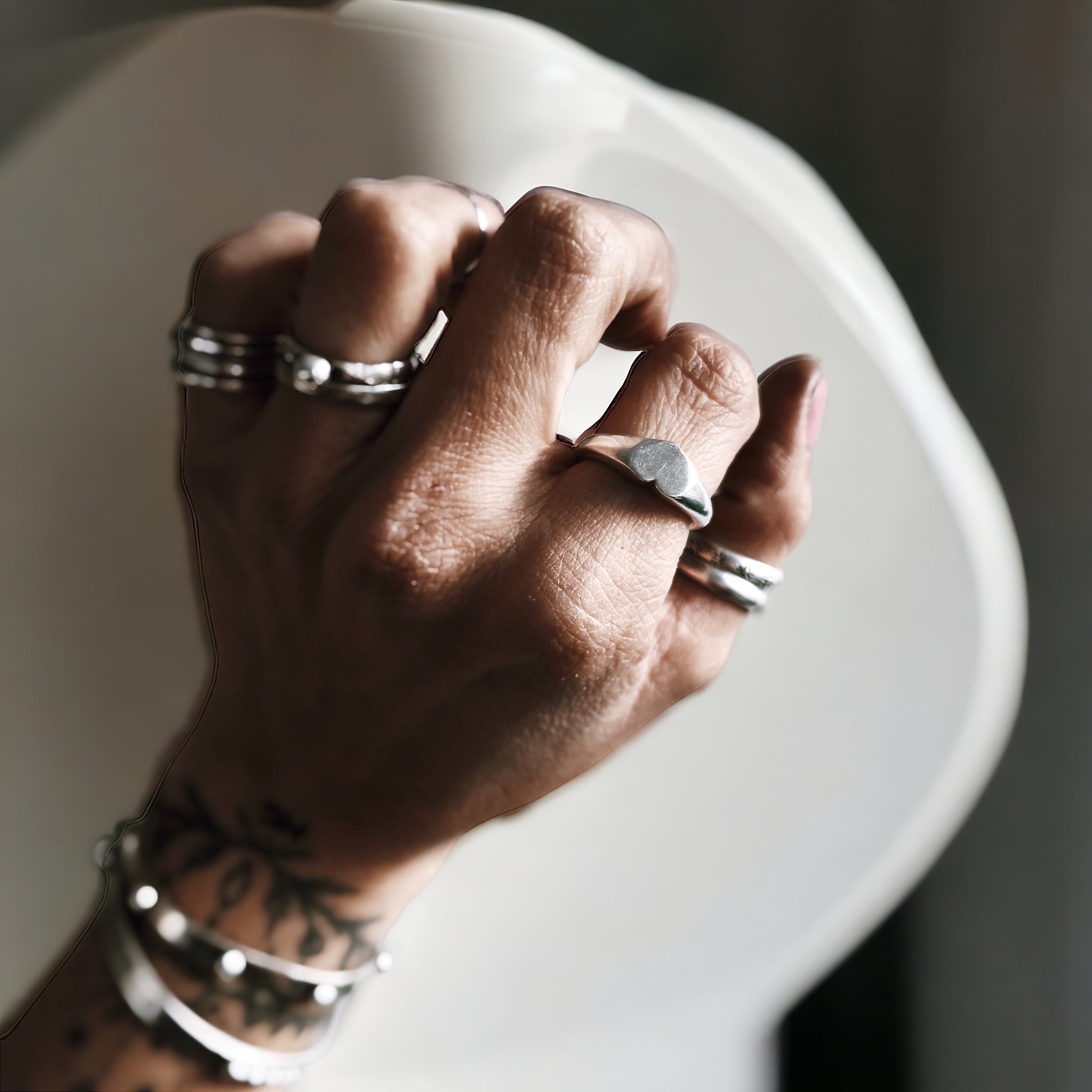 Anillo Sello Mini corazon