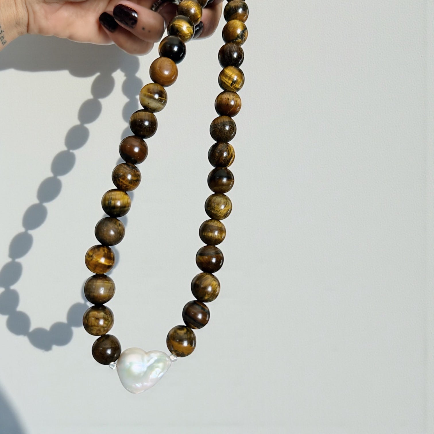 Collar Rocking Balls “Terra” - Ojo de Tigre