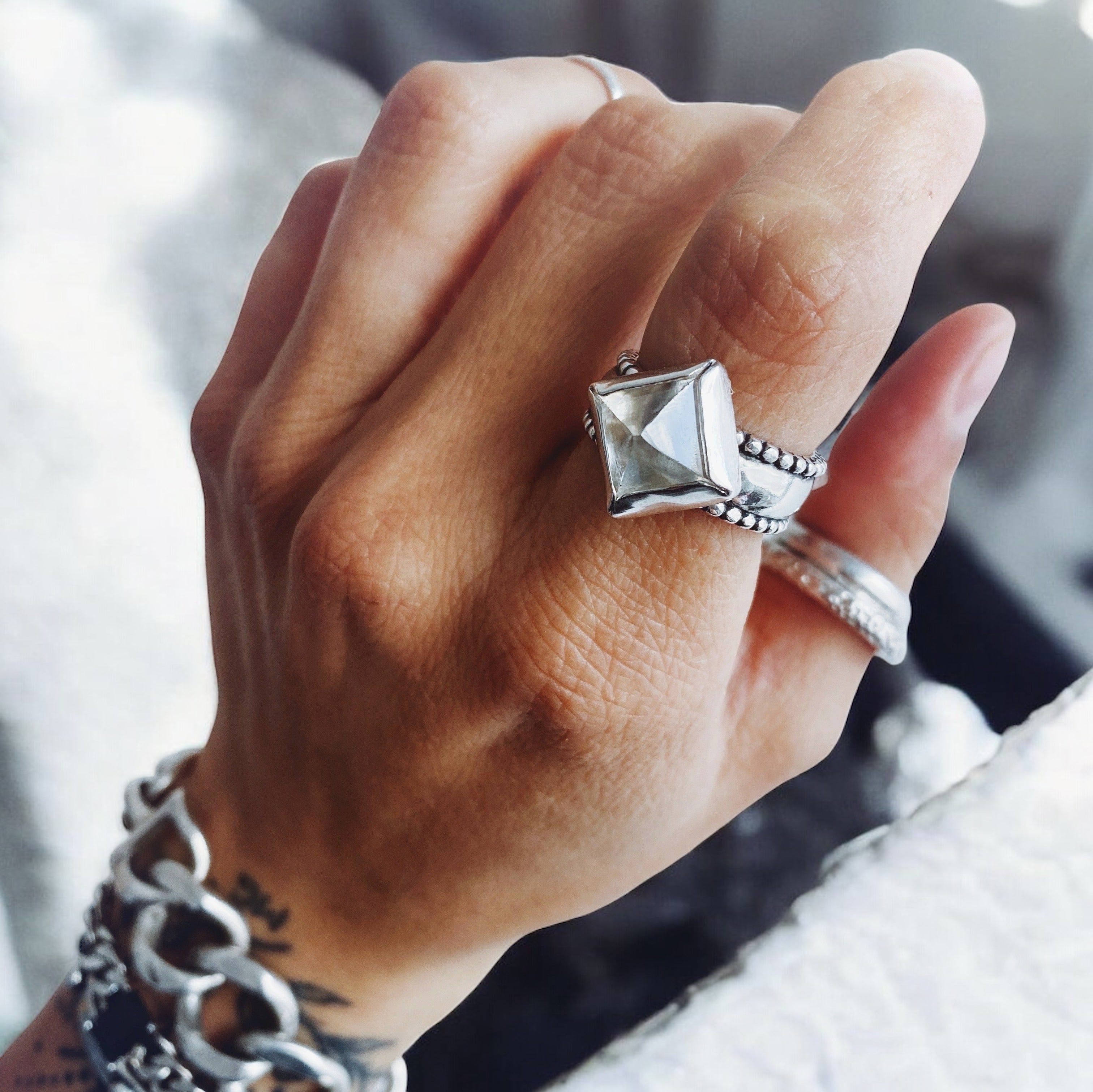 Anillo Giza Cuarzo