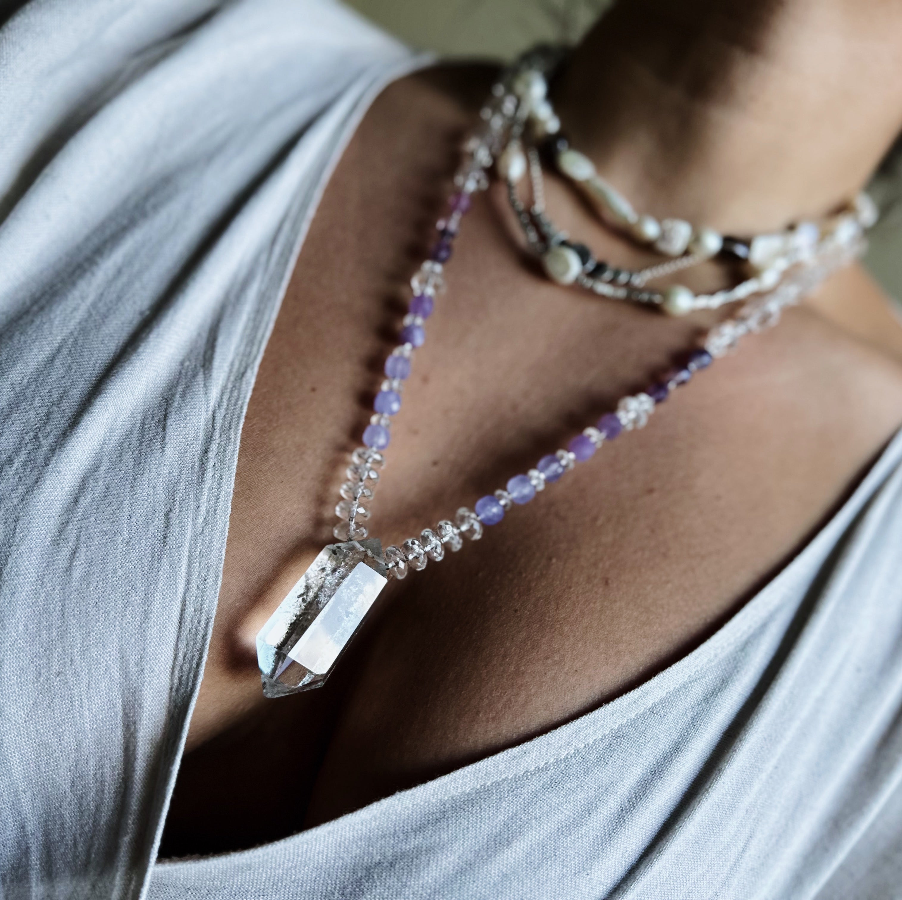 Collar Tibetano - Agua Santa