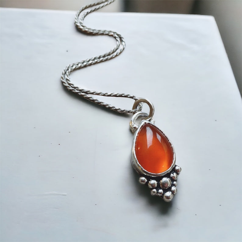 Colgante Mini Gota Empelotada - Varias Piedras