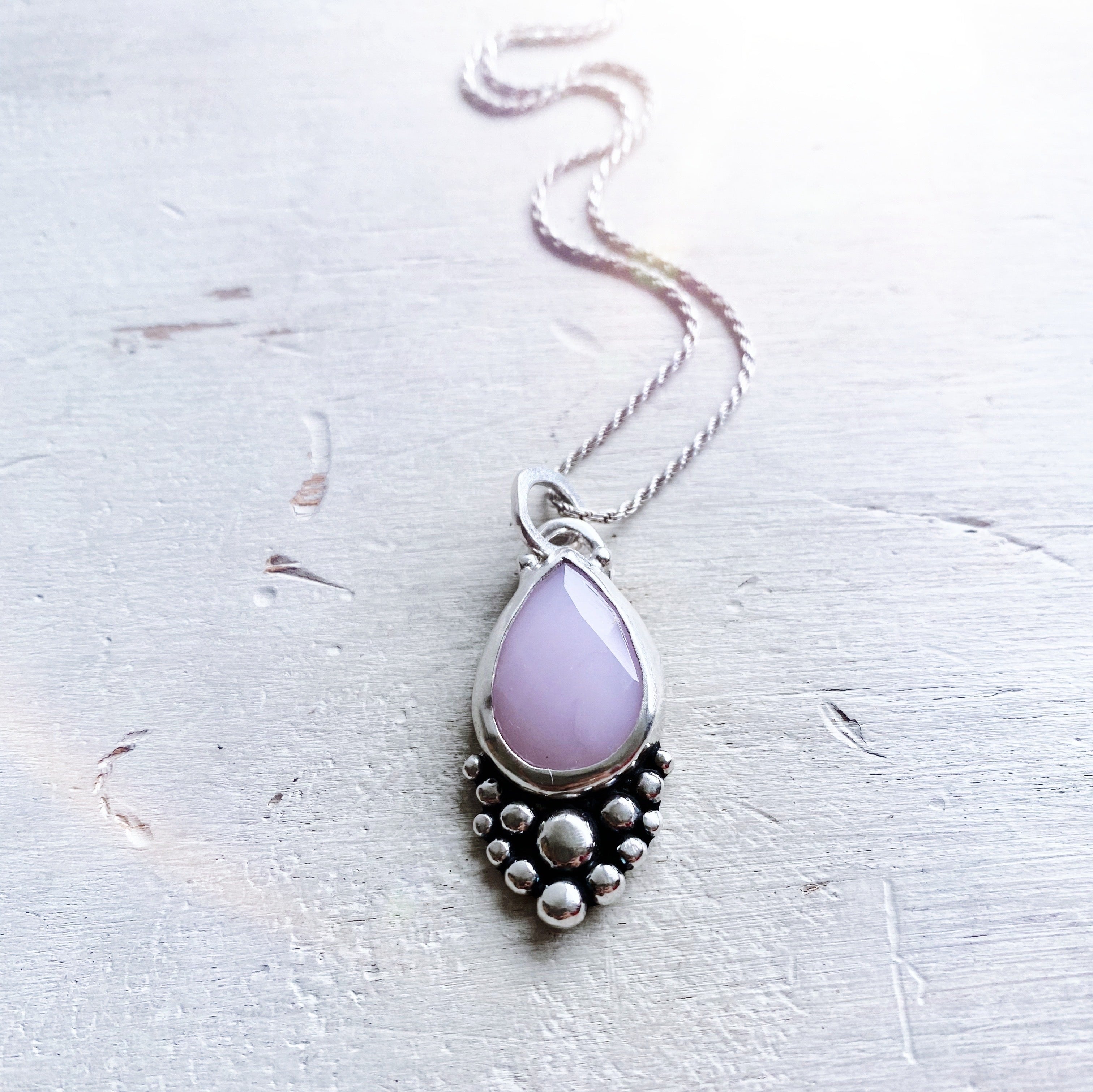 Colgante Mini Gota Empelotada Corte Briolette - Varias Piedras