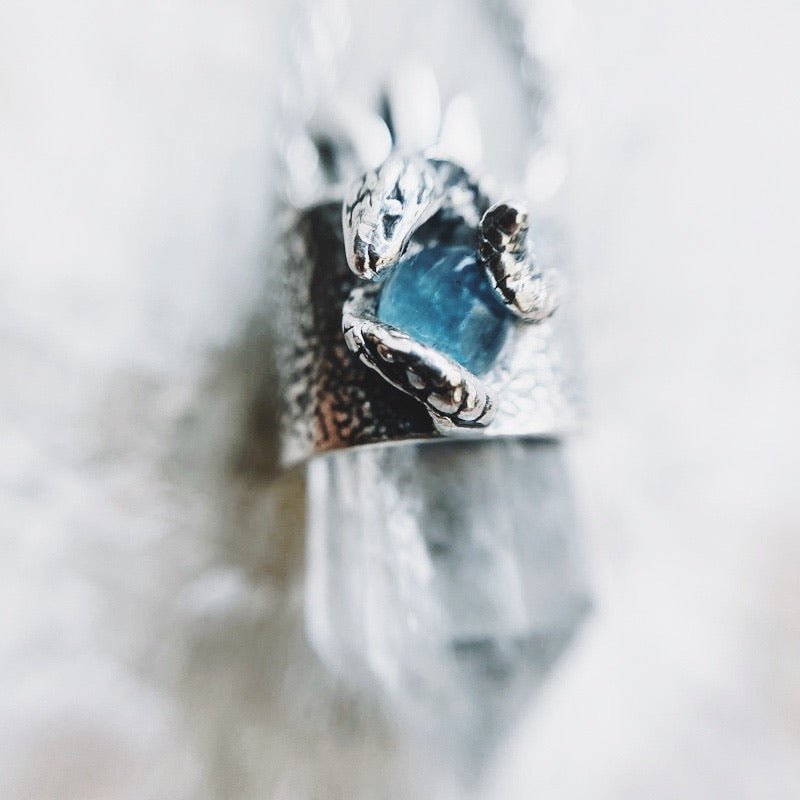 Colgante Mini Cuarzo Serpiquartz y Fluorita