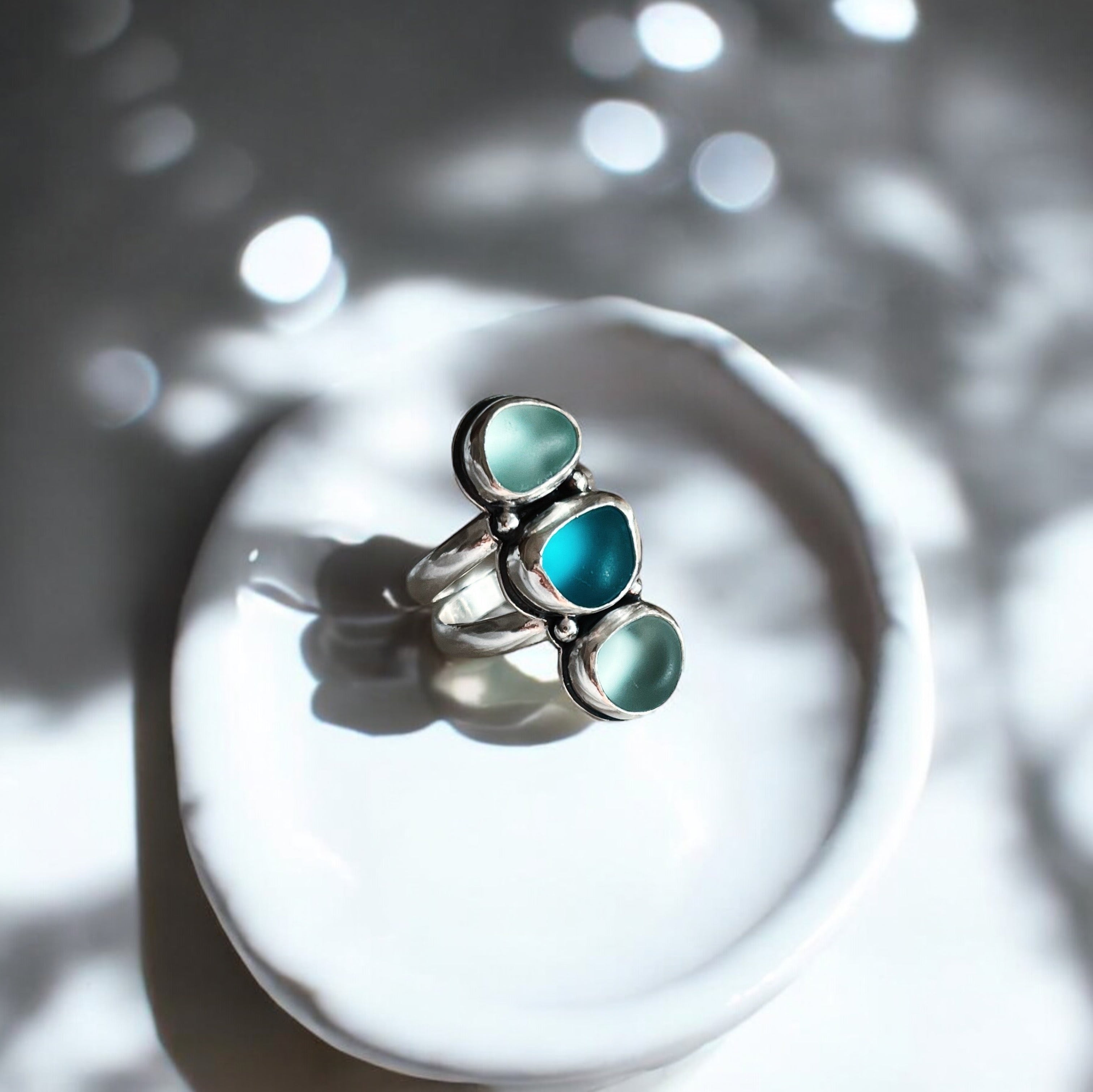 Anillo Amalfi Sea Glass - 3