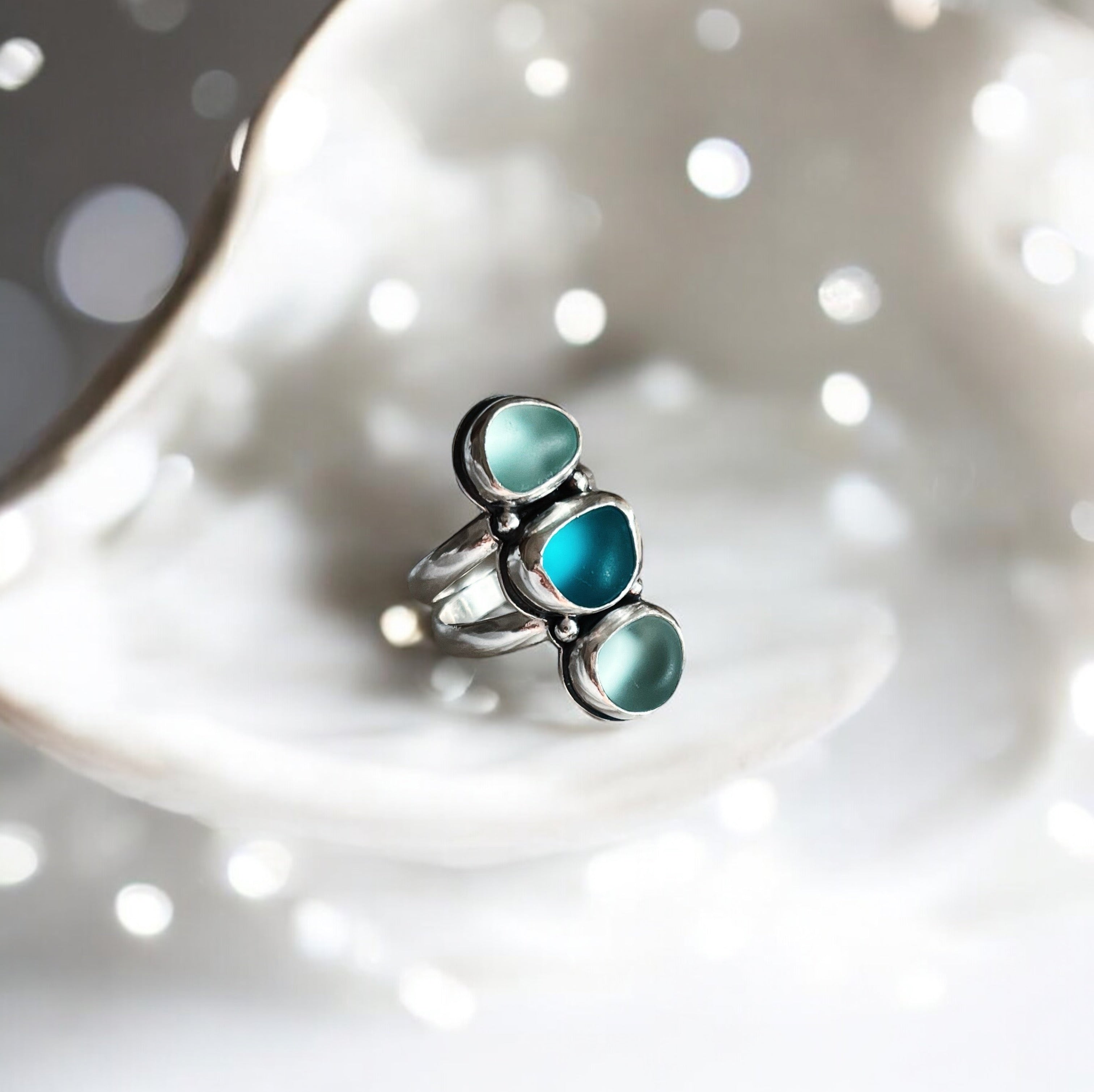 Anillo Amalfi Sea Glass - 3