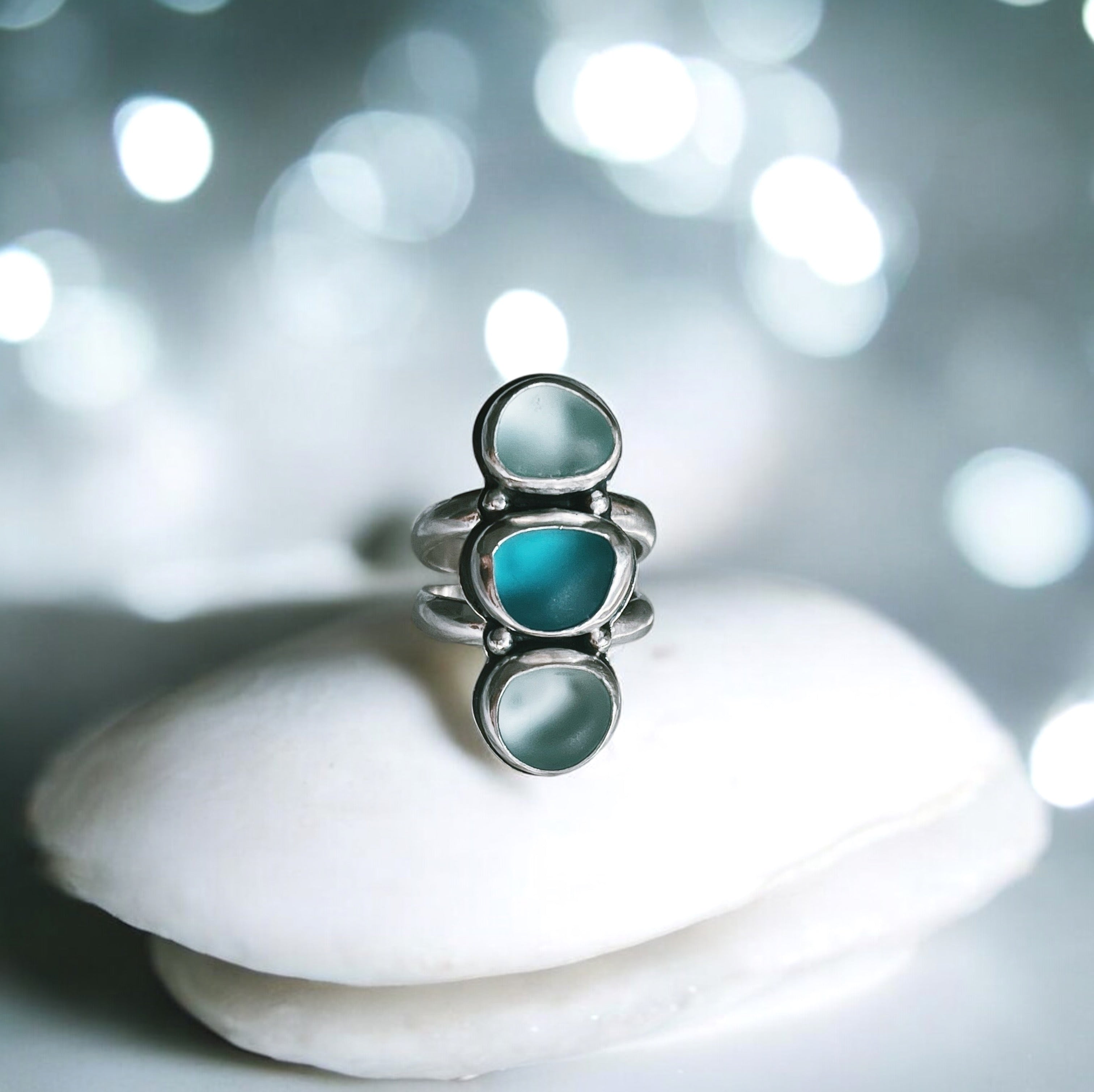Anillo Amalfi Sea Glass - 3
