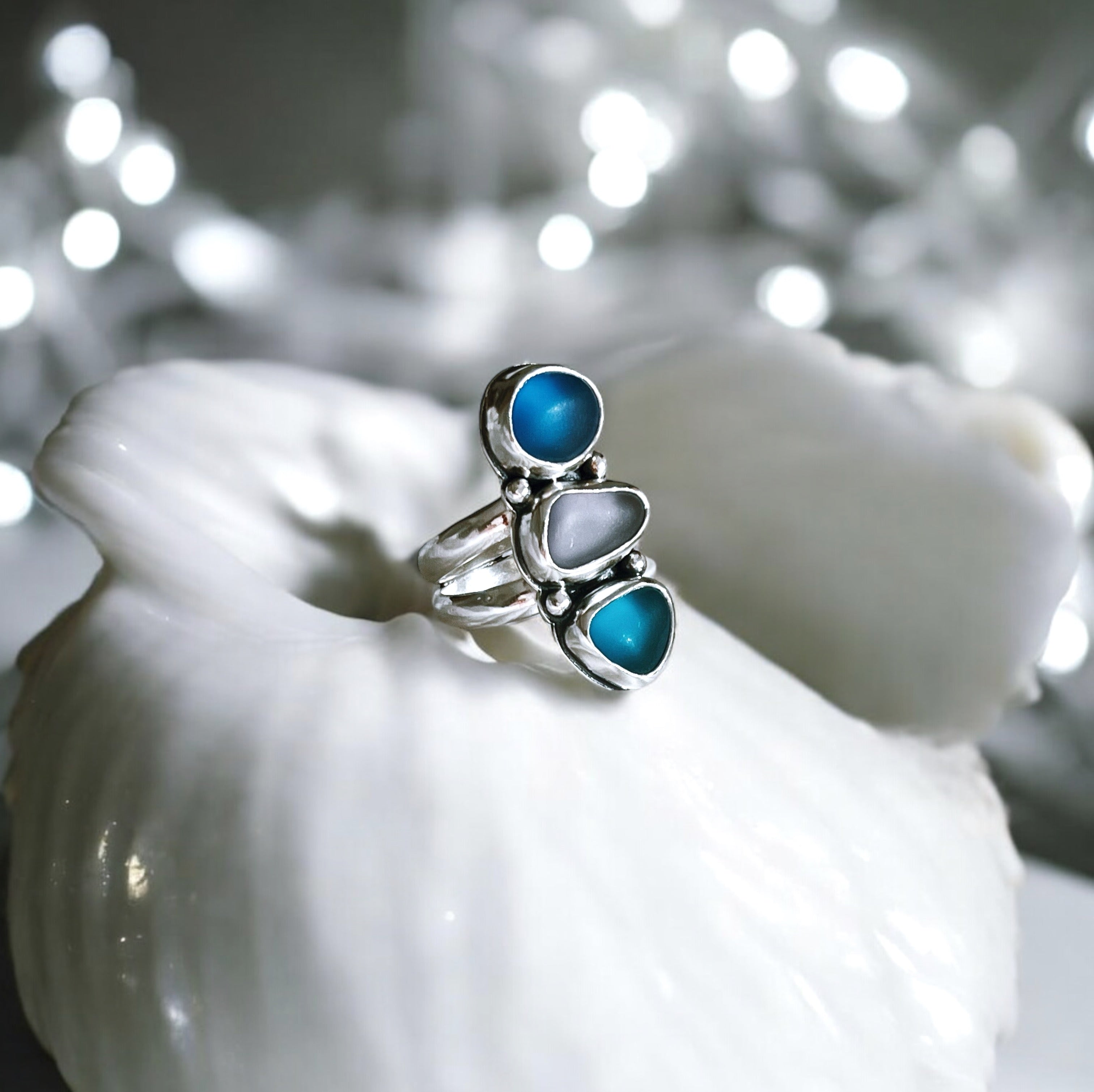 Anillo Amalfi Sea Glass - 2