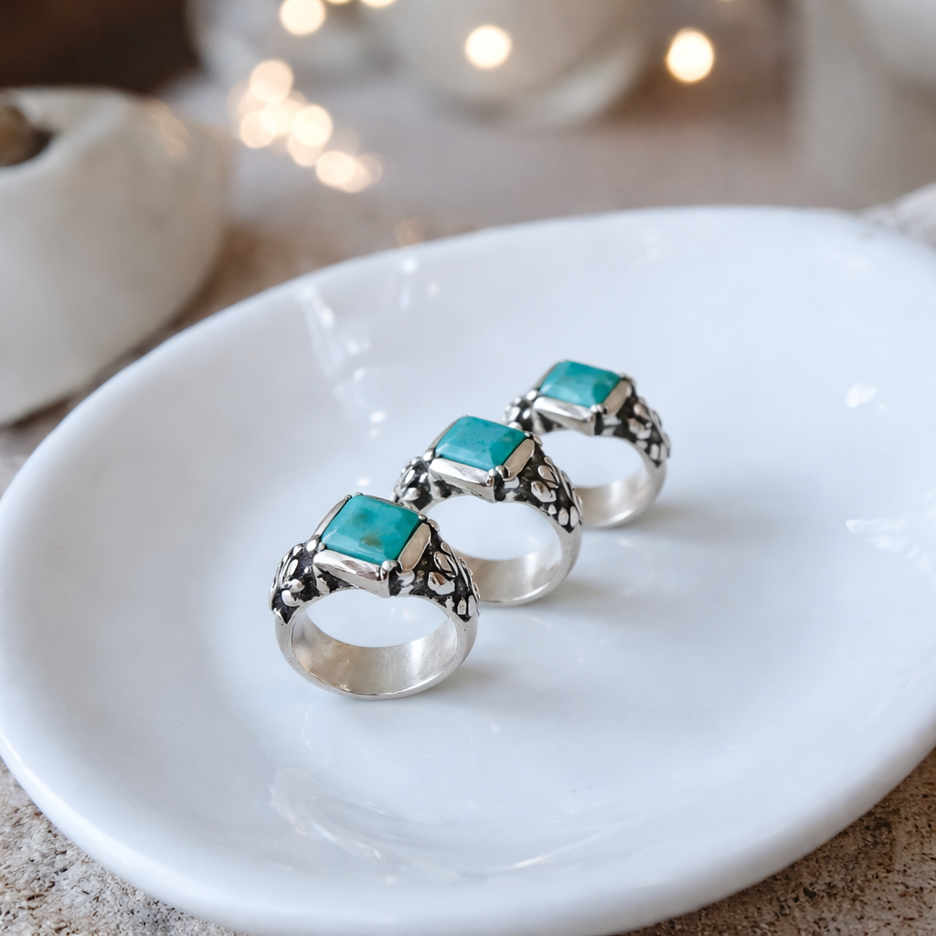 Anillo Elisa Lunar Turquesa