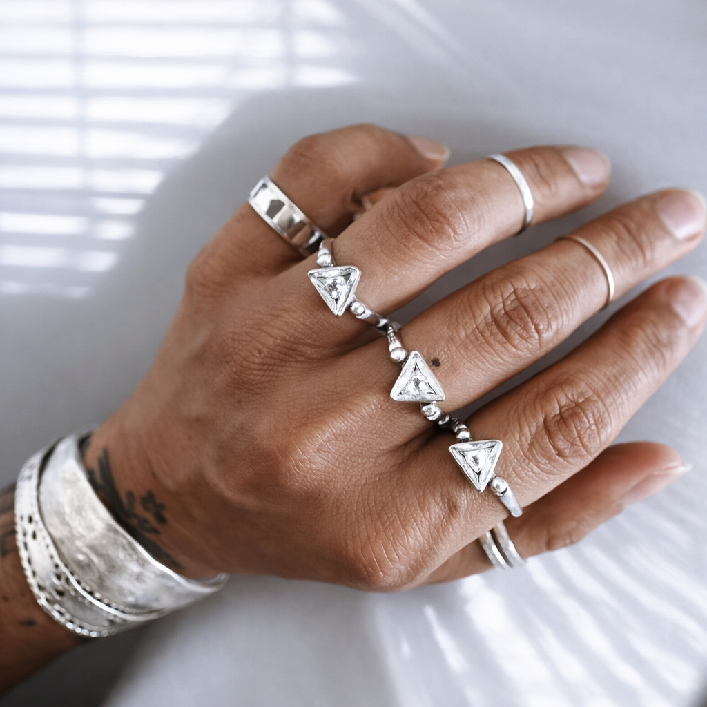 Anillo Trini - White Shine