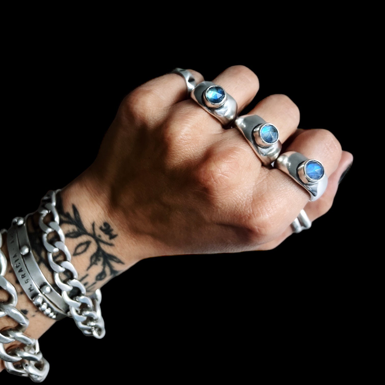 Anillo Ayla - Piedra Luna
