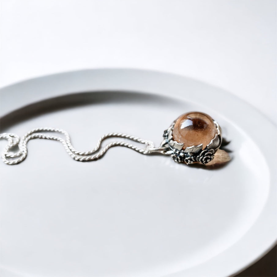 Colgante Halo Persefone Aura Peach Melba