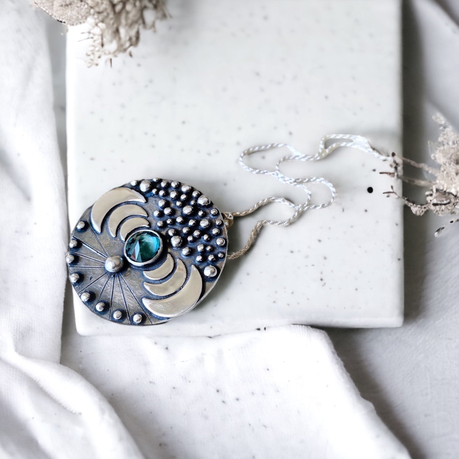 Colgante Big Bang Topacio London Blue