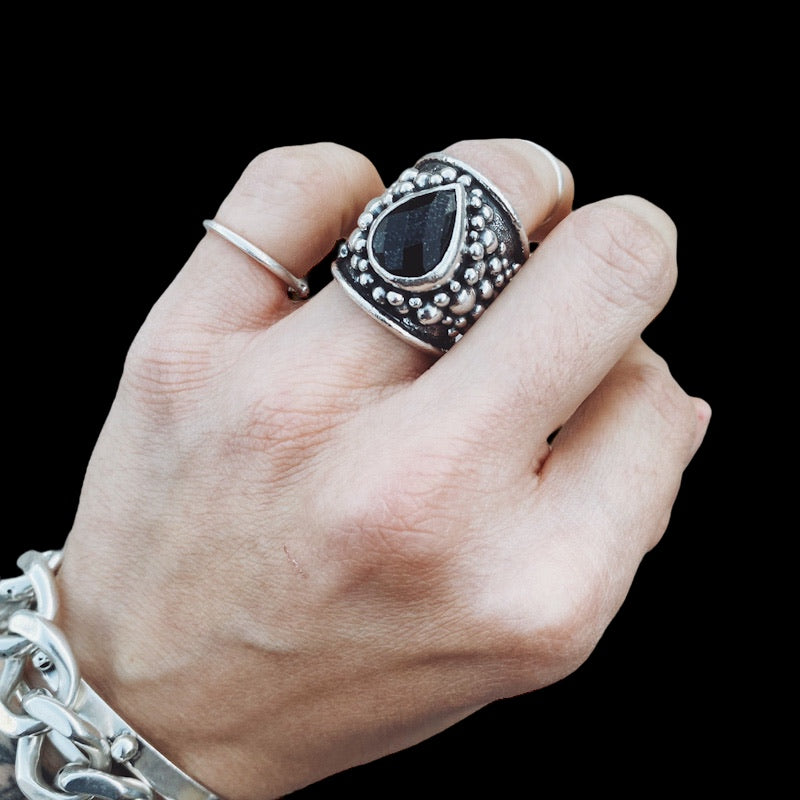 Anillo Gigante Empelotado Black PREVENTA