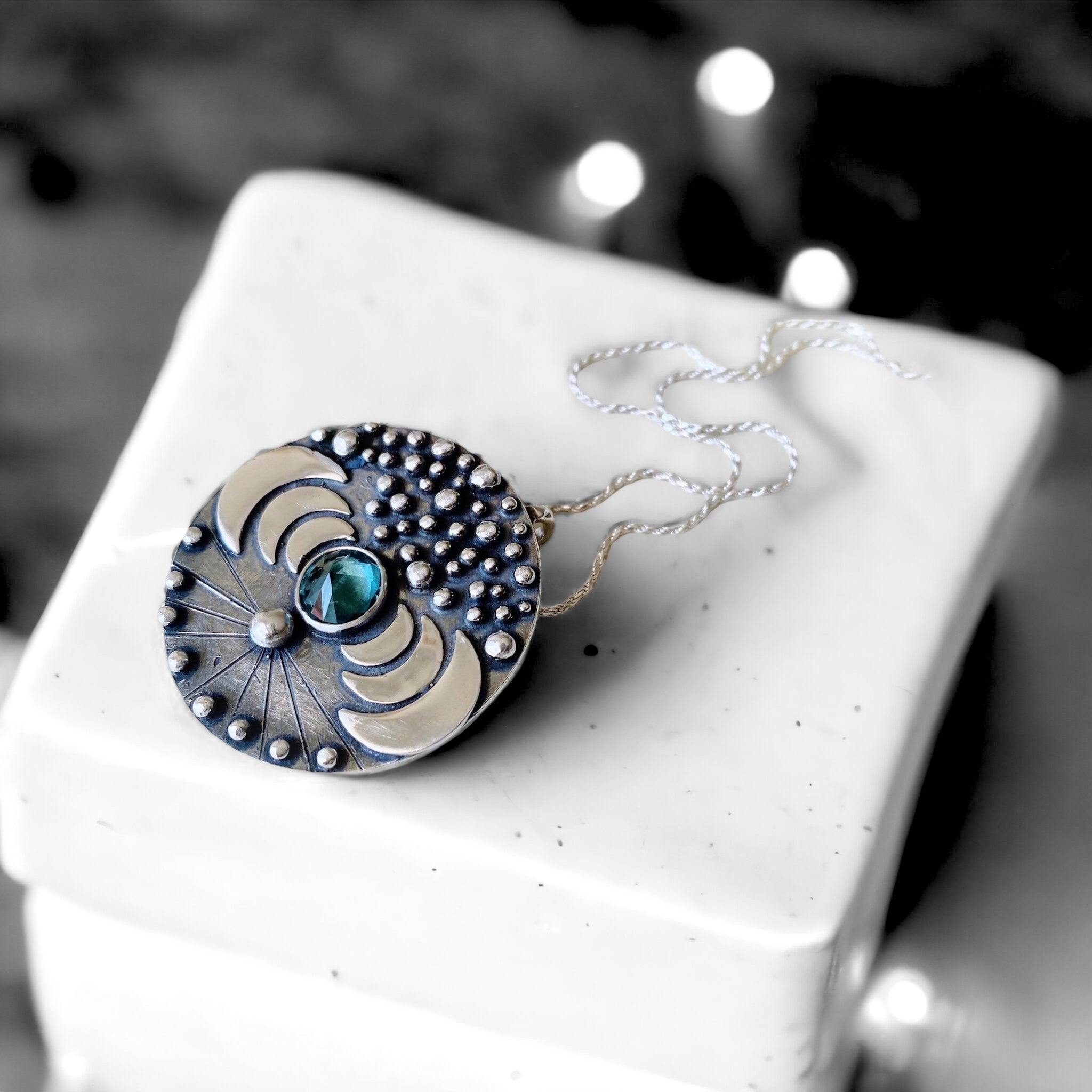 Colgante Big Bang Topacio London Blue