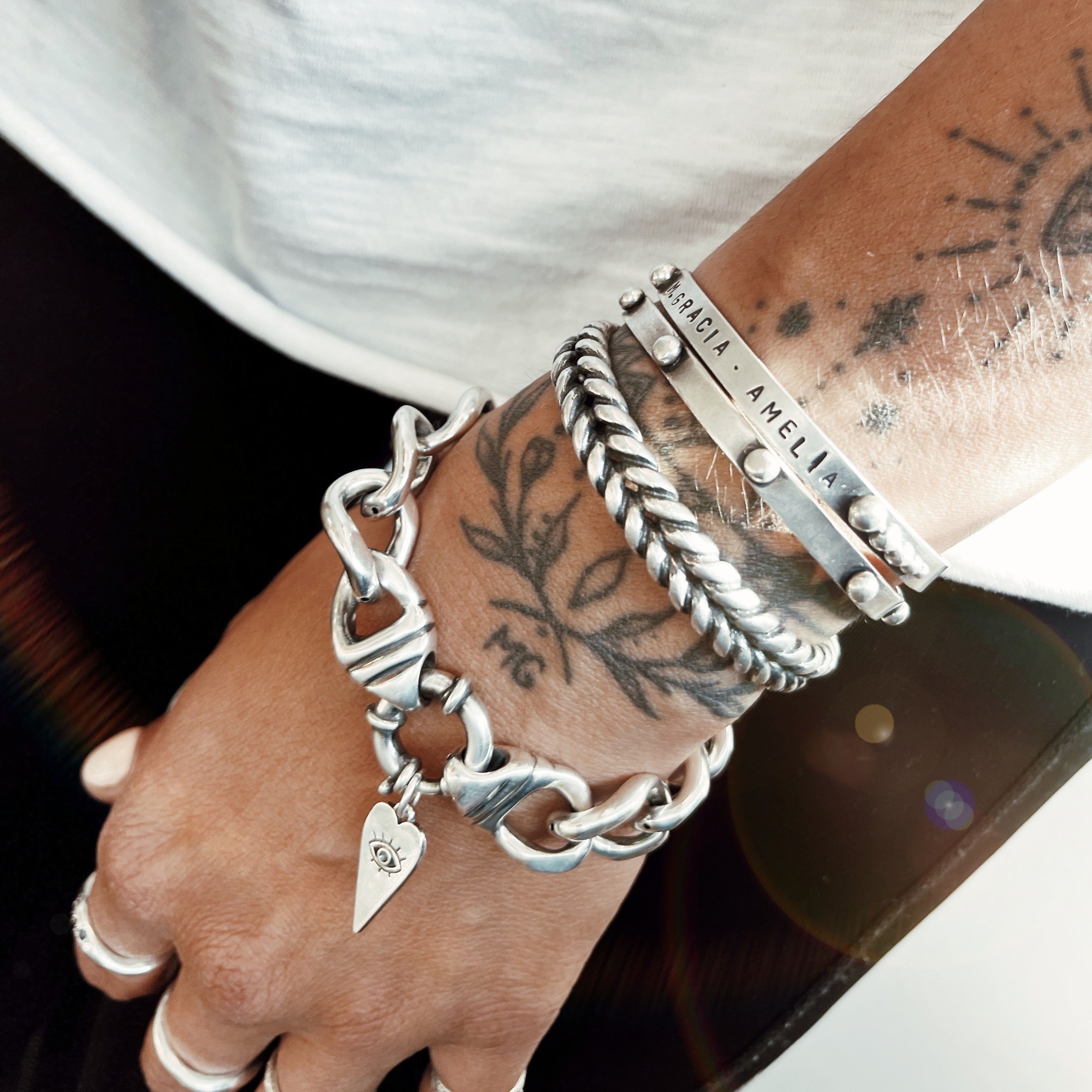 Pulsera Gorda Grumet Clásica Delacons + chiche de regalo