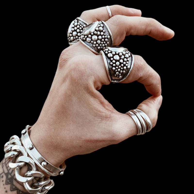 Anillo Gigante Empelotado Lila - PREVENTA