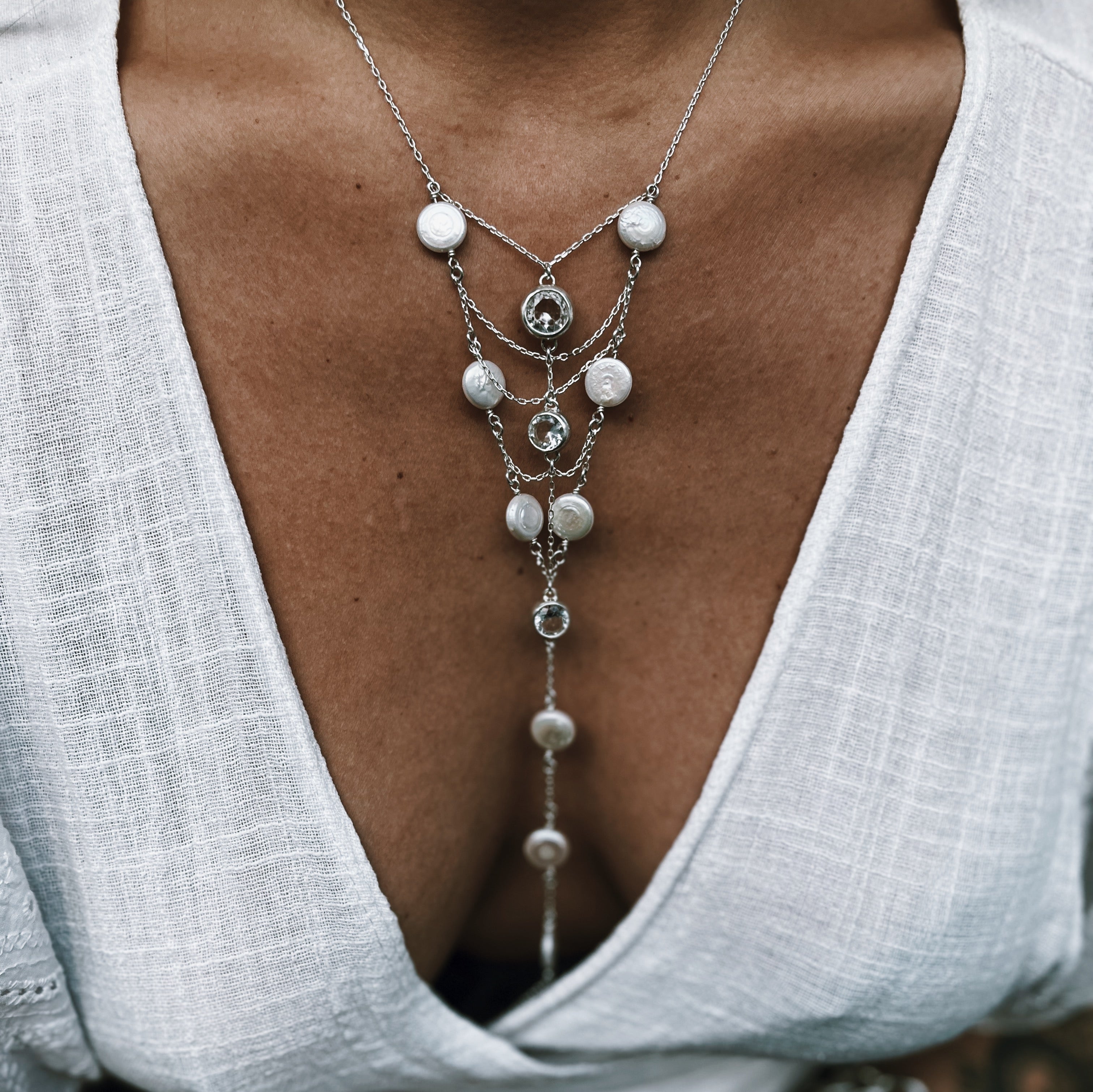 Body Chain Honolulu Pearls - PREVENTA