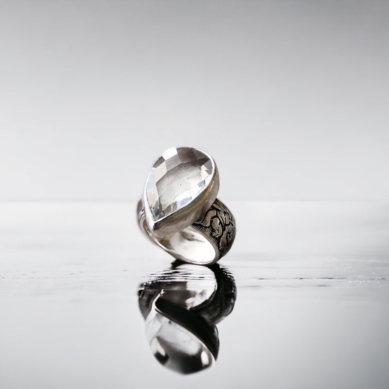 Anillo Flamenco Gota Cristal