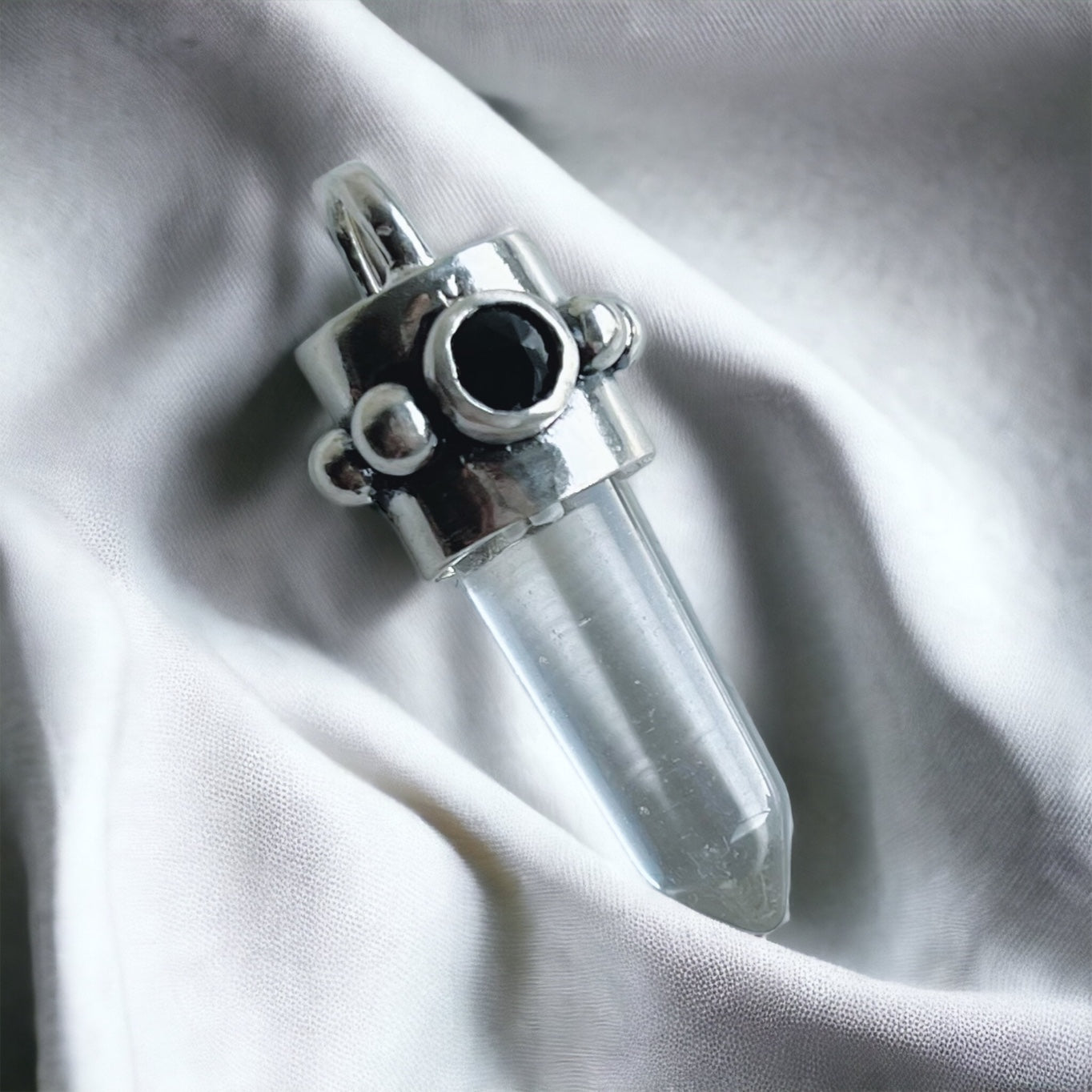 Colgante Punta Cuarzo / Varias Piedras